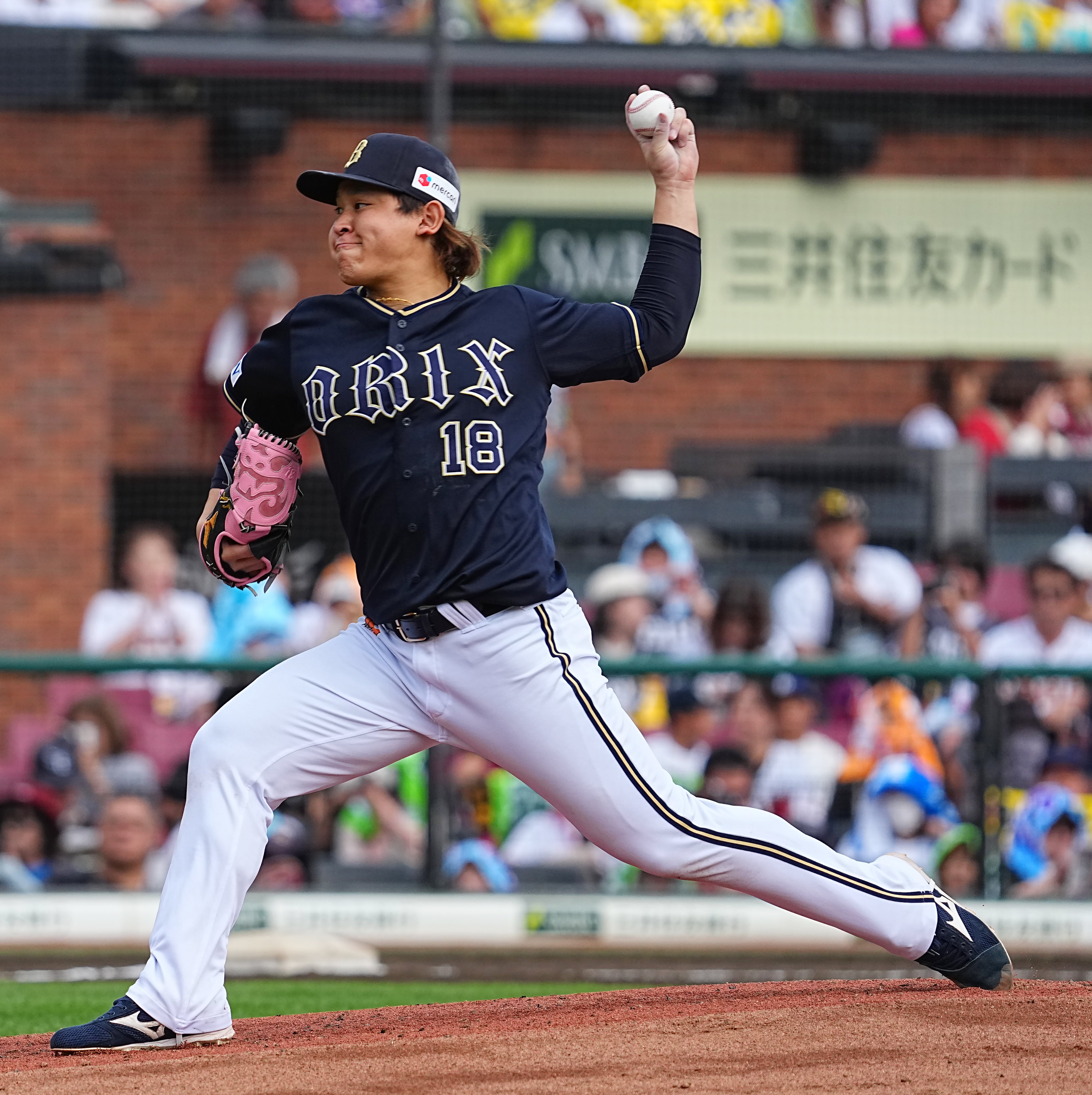 オリックス・宮城大弥、通算115試合目で初の救援登板 2回1失点で