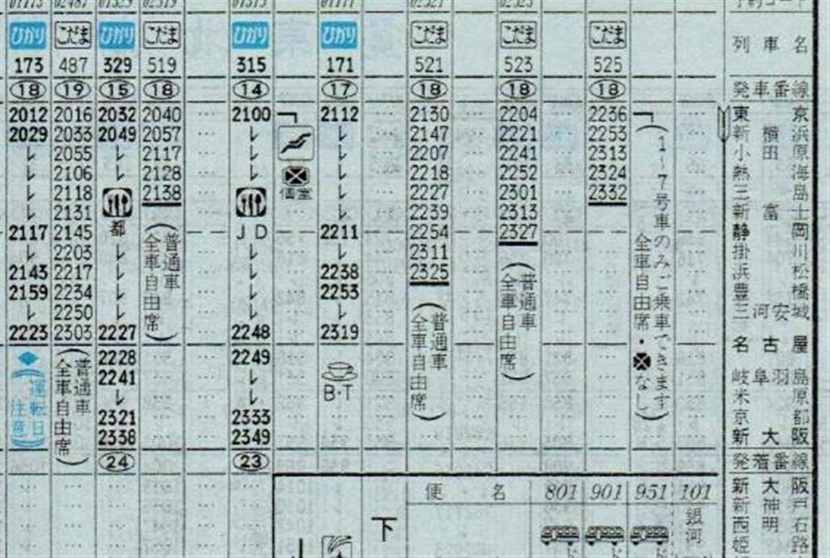 時刻表は読み物です】魔法の時間は24分延びた バブル絶頂の