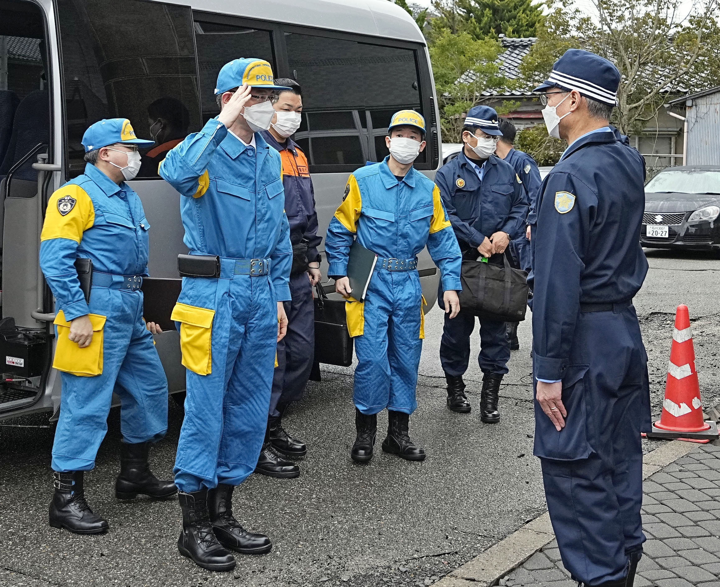 警察庁長官が能登半島地震の被災地を視察 石川・輪島署で警察官激励