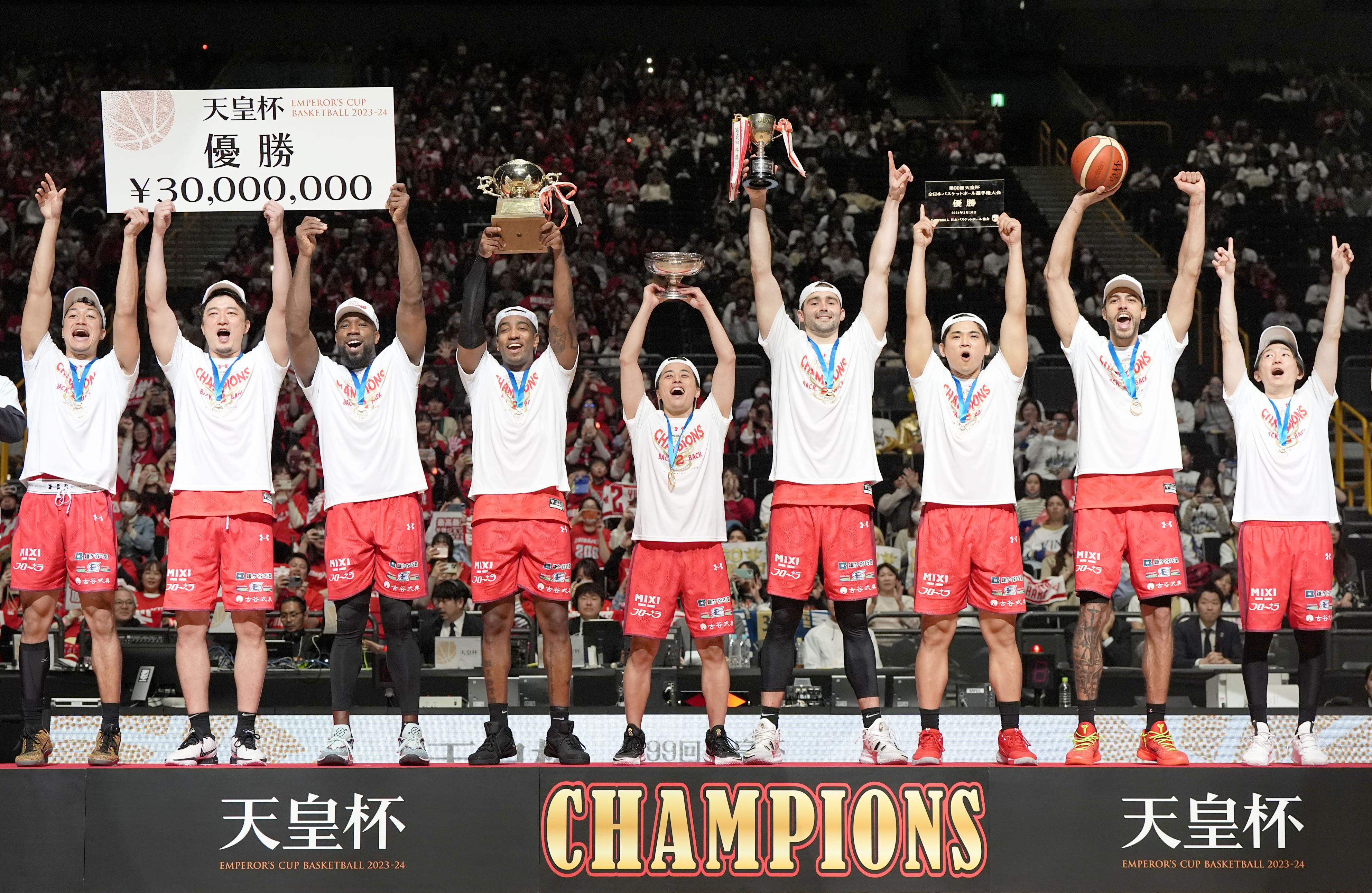 バスケ天皇杯、千葉ジェッツ優勝に千葉県も沸く 熊谷知事「県民