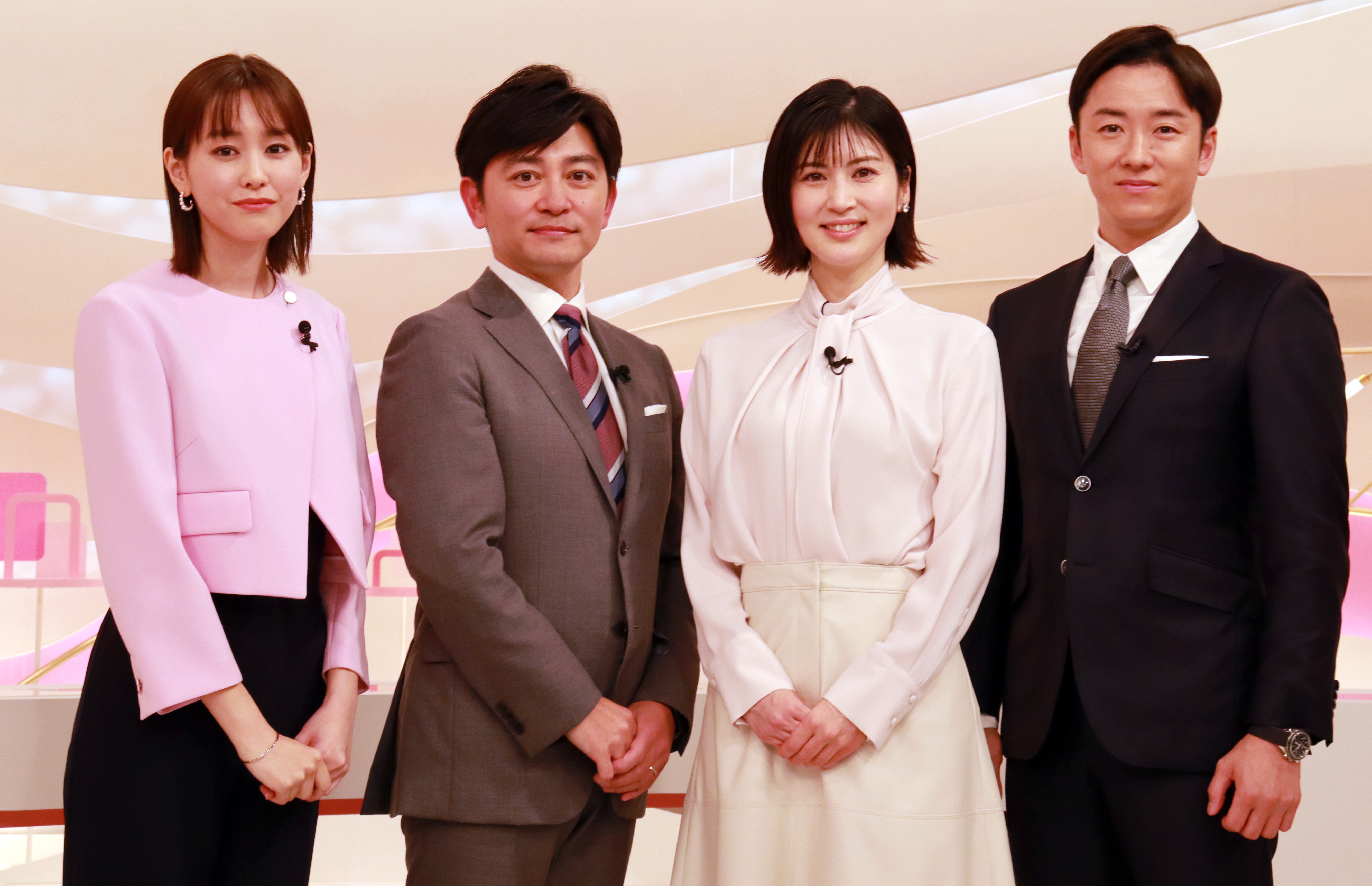 鈴江奈々アナウンサー 新装「news every.」の取材会に鈴江奈々アナと森圭介アナ、斎藤佑樹と桐谷美玲が出席 意気込みを語る（1/2ページ） - イザ！