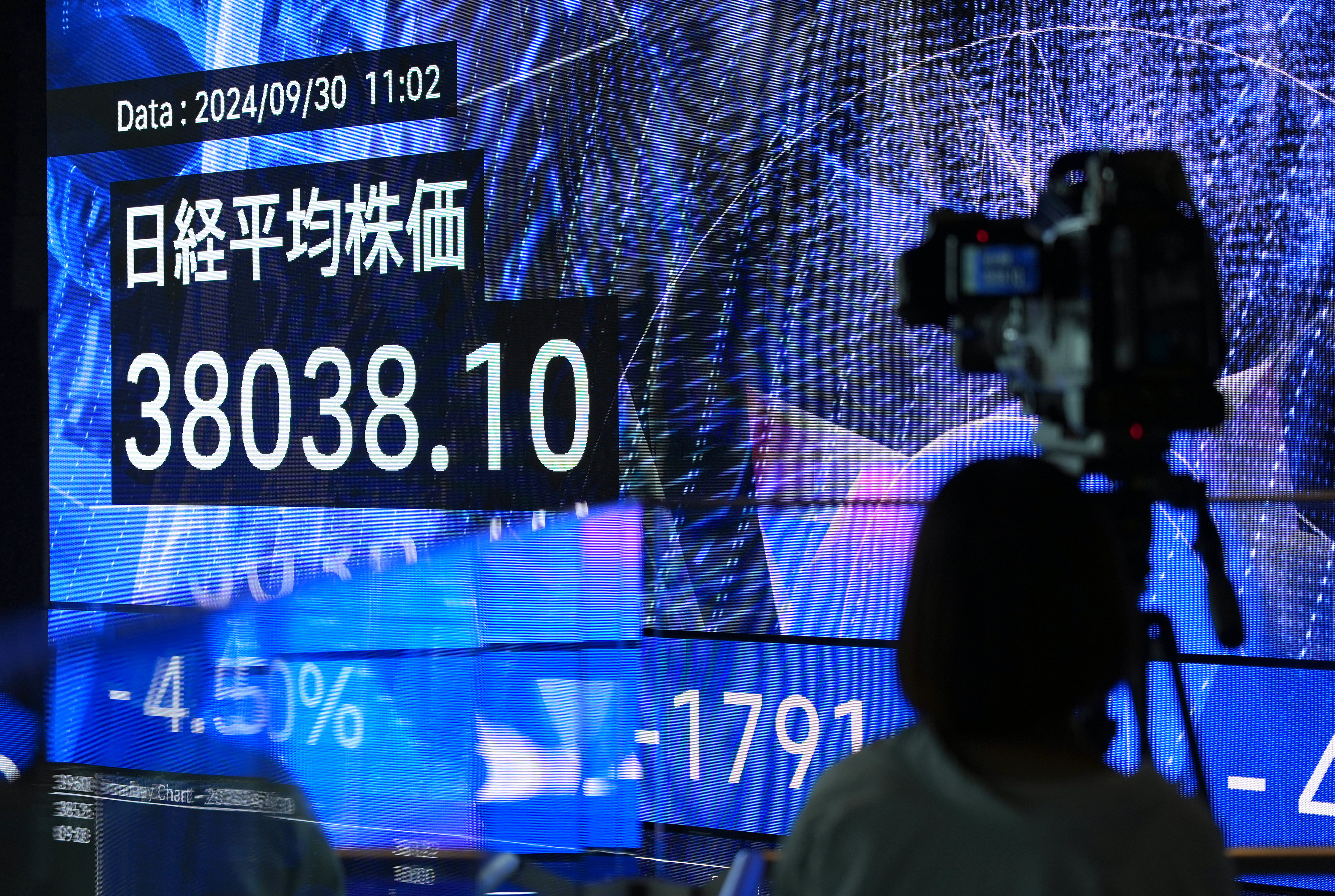 東証、終値は1910円安 〝石破ショック〟総裁選出後初の取引は大幅反落