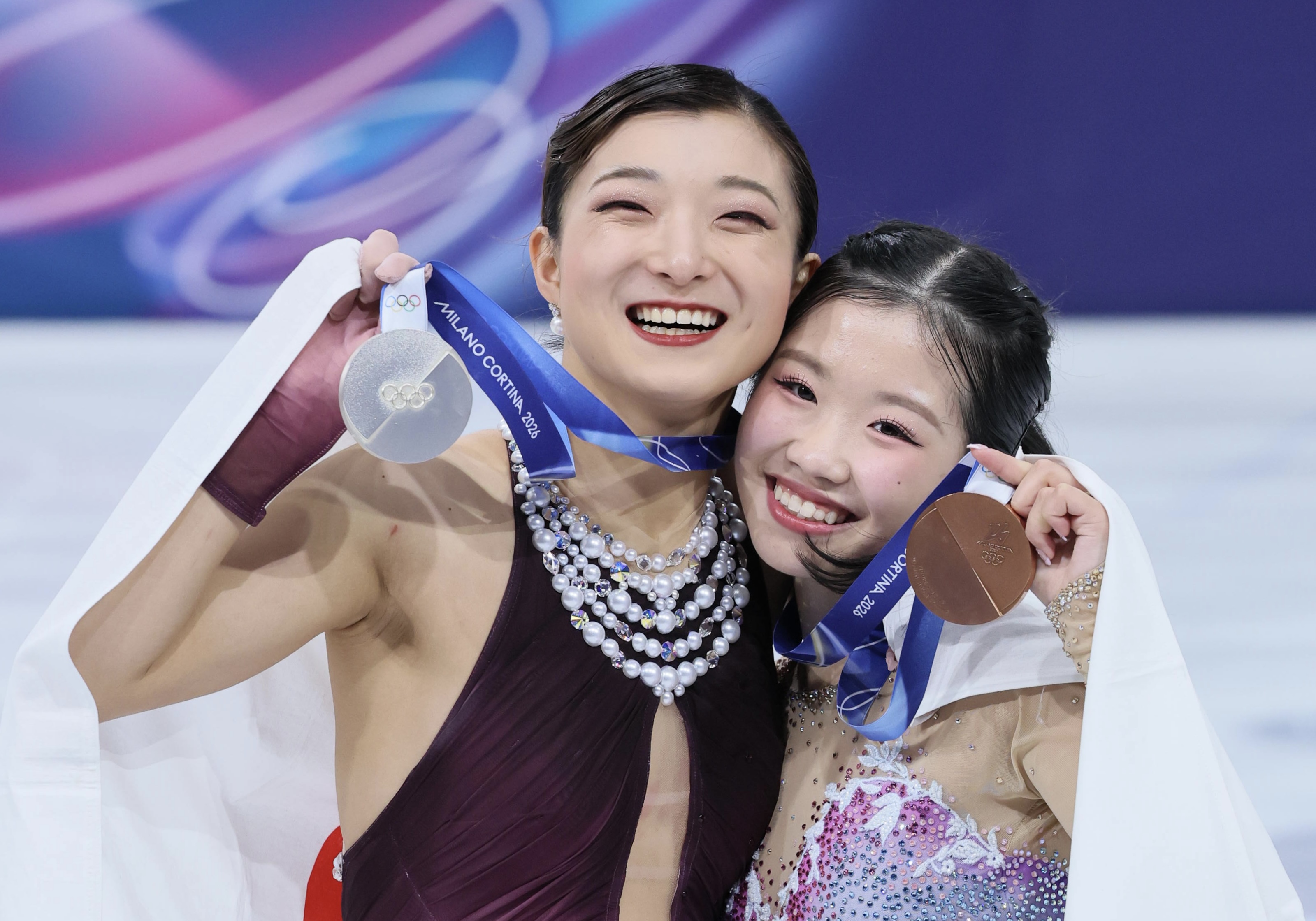 ミラノオリンピック 中井亜美 直筆サイン入り 生写真 L判 フィギュアスケート 中井亜美選手サイン入り写真ミラノ・コルティナオリンピック女子