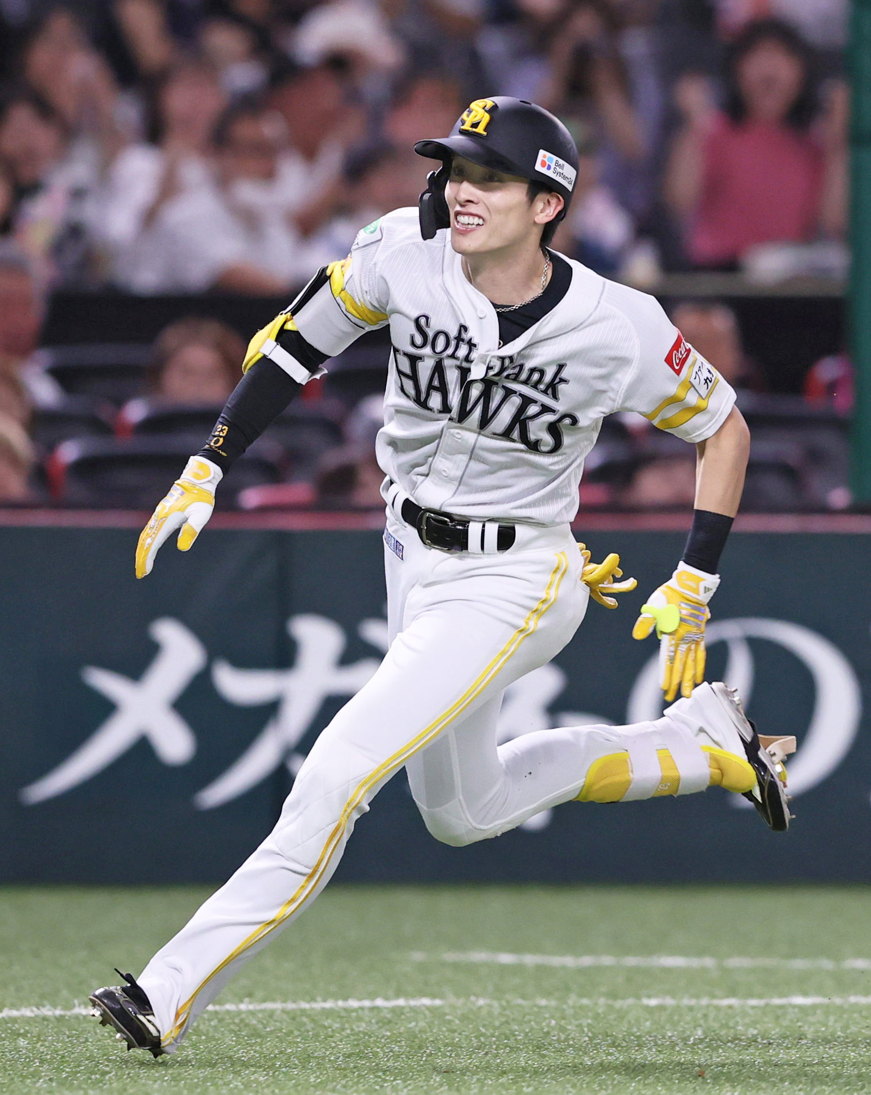 ソフトバンク・周東佑京「キツイですね。ホームランはゆっくり走りたい