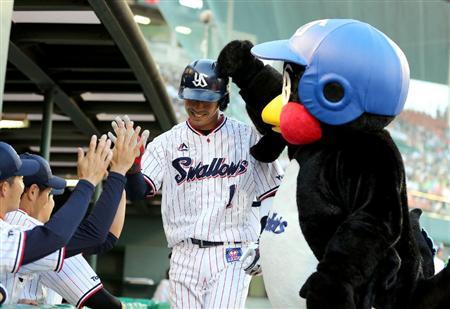 きょうのつば九郎】つば九郎、山田の特大本塁打や星を祝福 - サンスポ