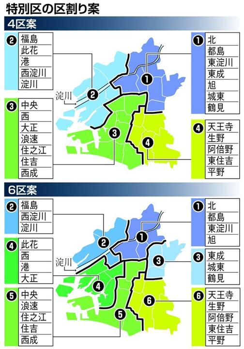 大阪　都構想　区割り案「再検討の余地」　区長会、防災や地域形成懸念
