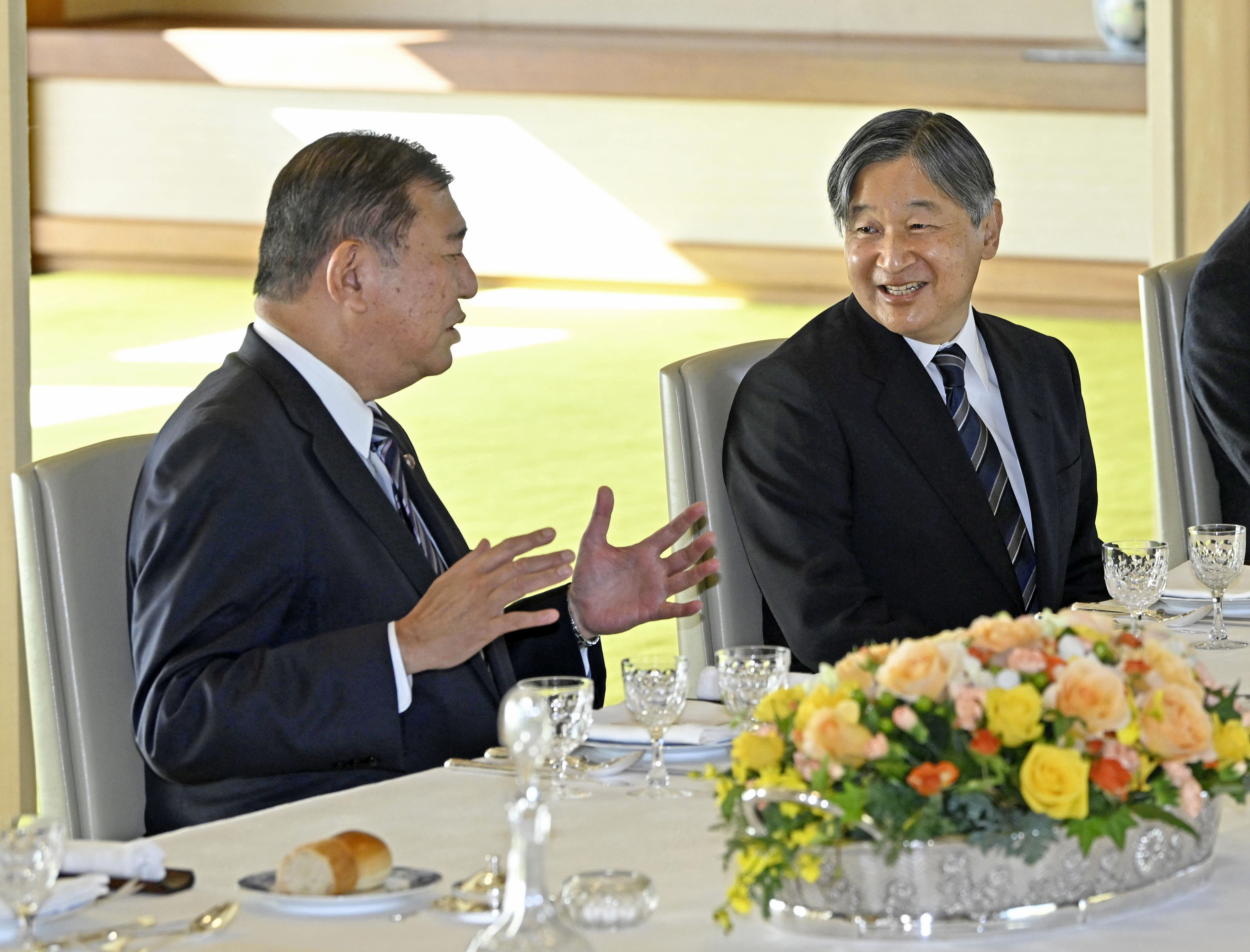 天皇陛下、昼食会で石破首相や閣僚らねぎらわれる 5年ぶり開催 - 産経
