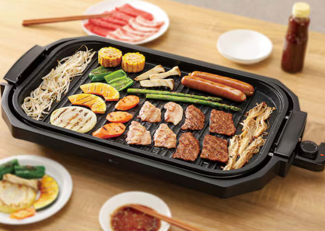 ステンレス製調理ポット・コンテナ セット売り 餃子60個を一度に焼ける大型ホットプレート ニトリ、「焼き上がり