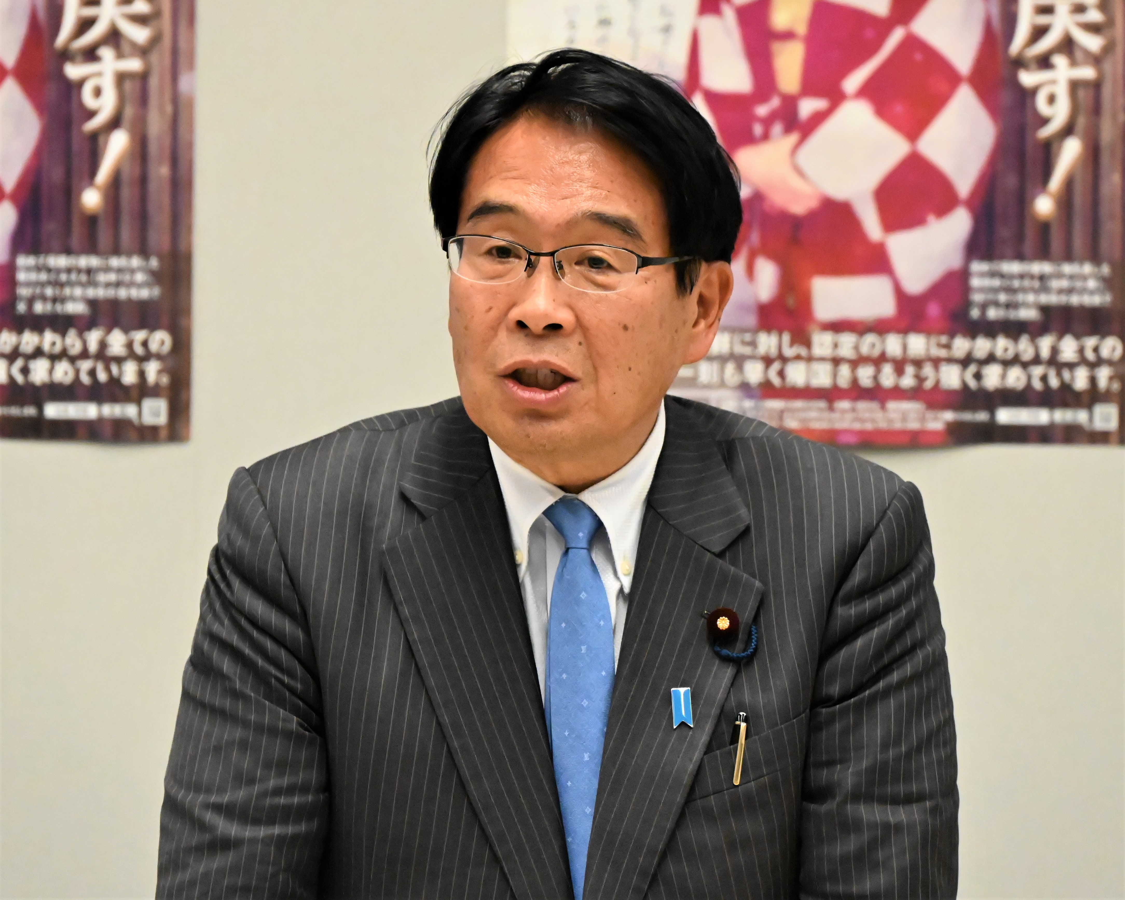 拉致議連幹部、首相に苦言「首脳会談への意欲語って」 救う会宮城から