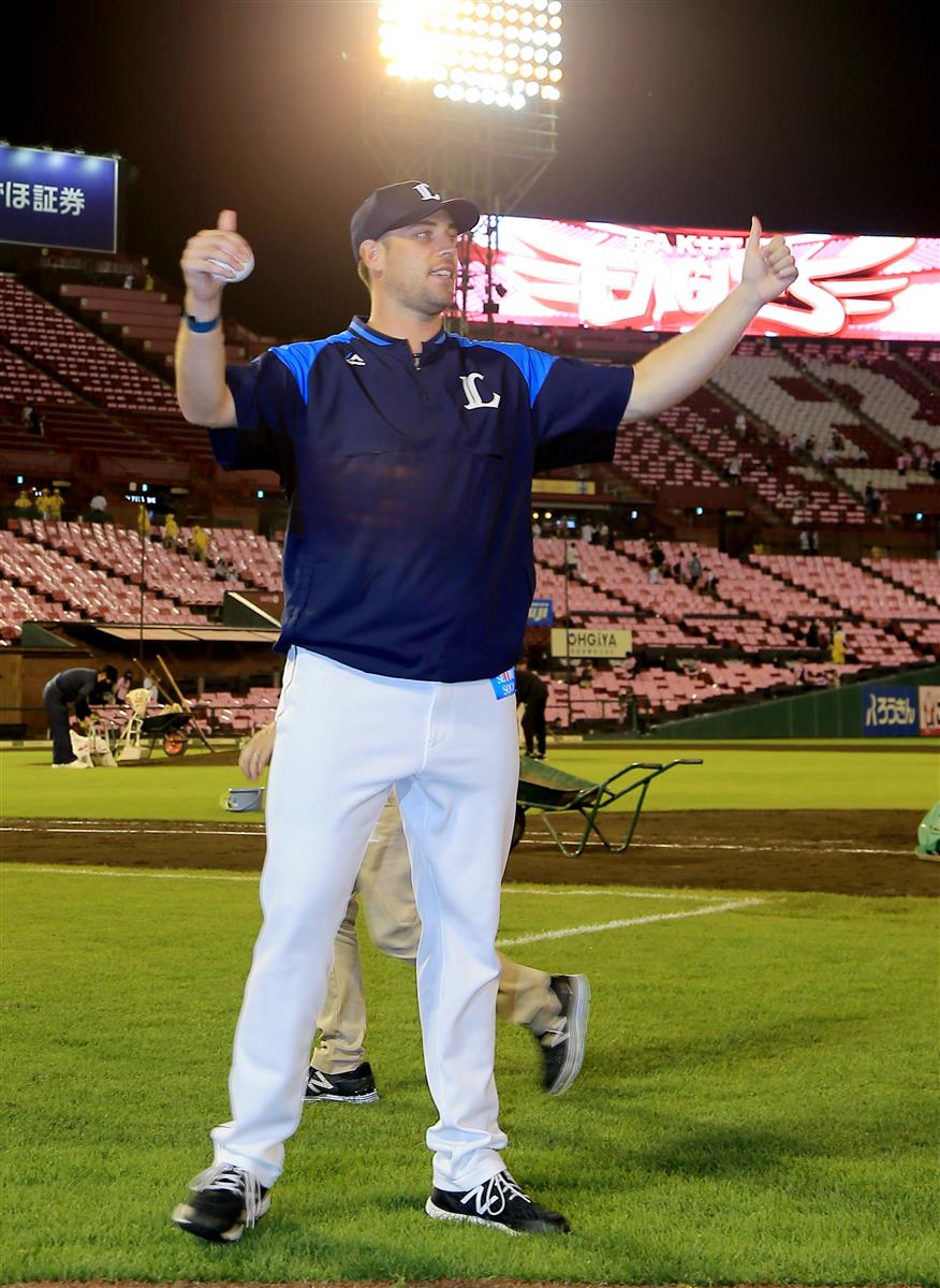 西武 ノリン 来日初登板で白星 とにかく初勝利うれしい サンスポ