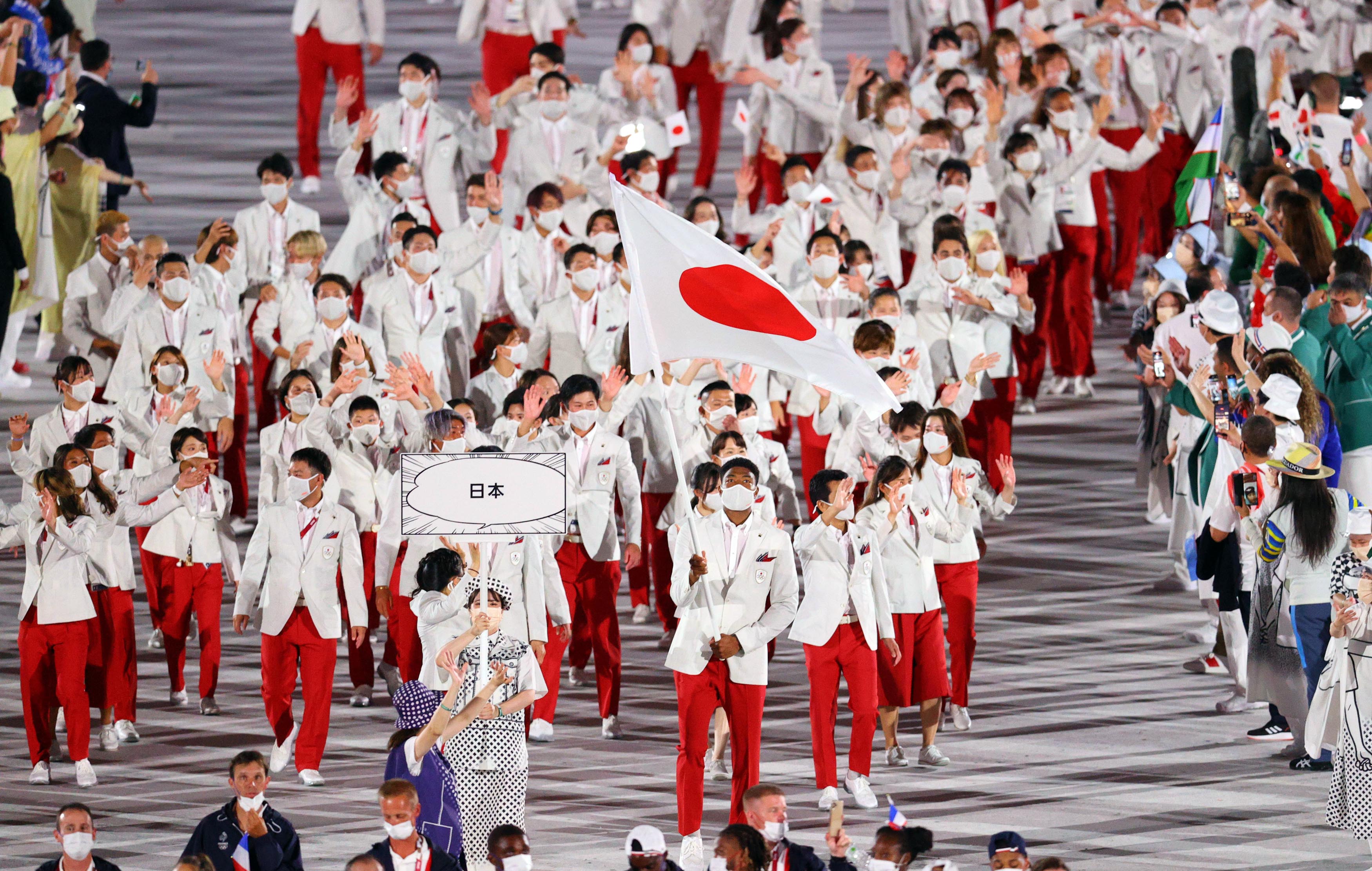 日本選手団が最後に入場 八村塁と須崎優衣が旗手務める サンスポ