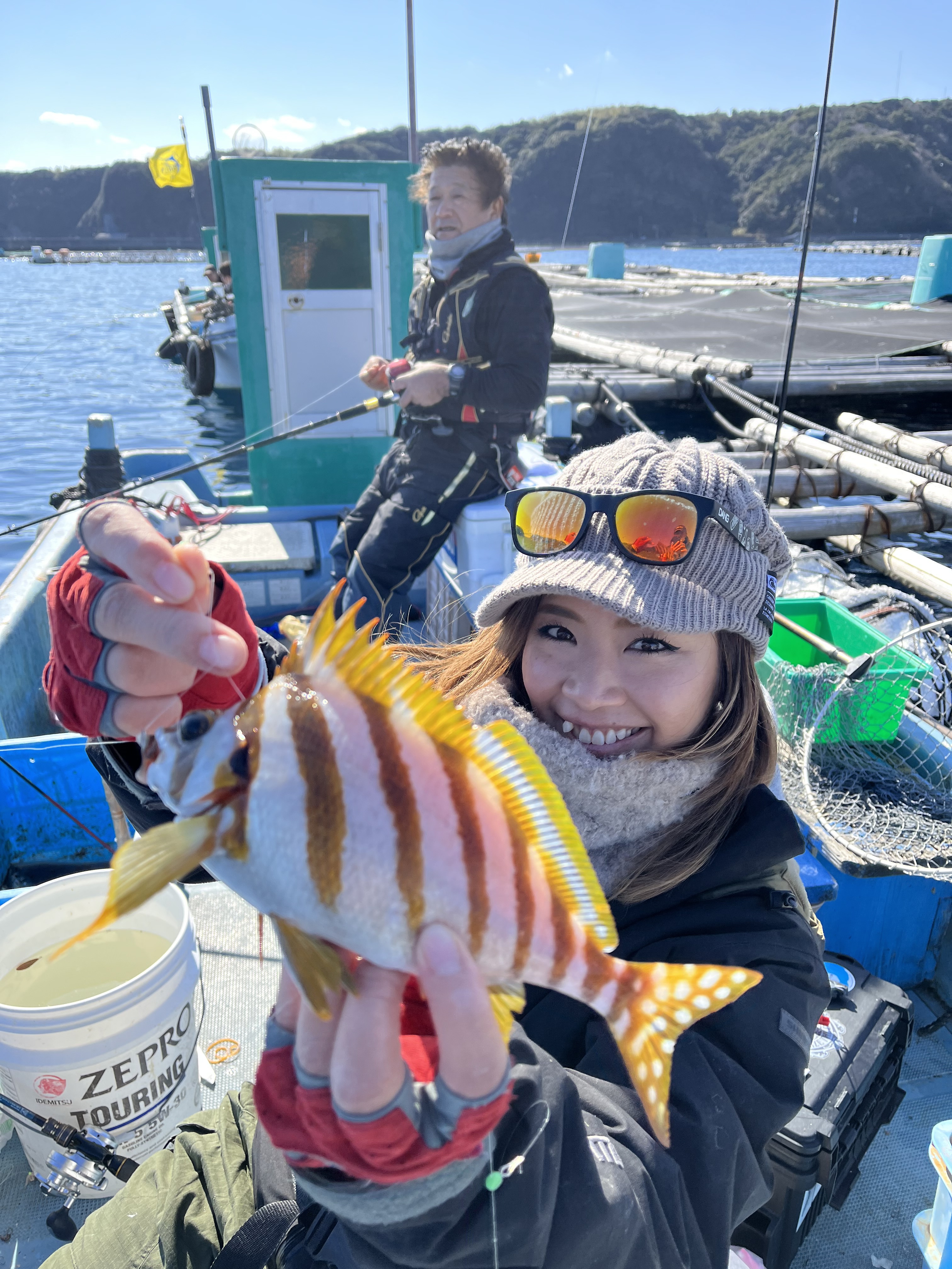 大島フィッシング フカセ釣り メジロに！！マダイに！！ヒラメ