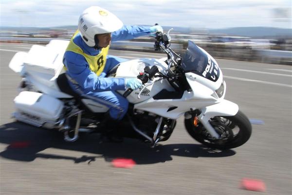 島根県警の白バイ競技会に声援や拍手 安全運転競技大会 - 産経ニュース