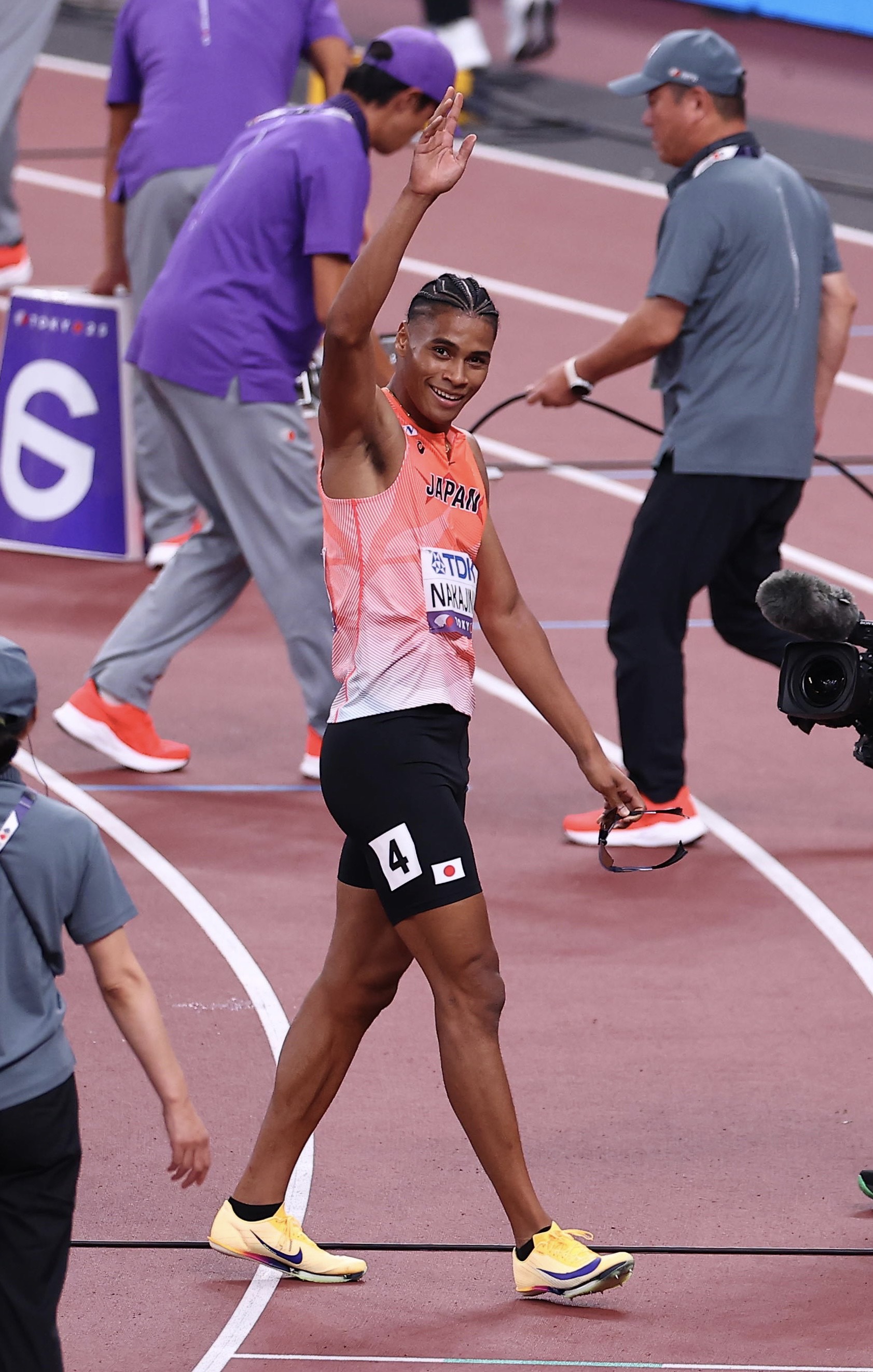 スポーツ選手 Edit 世界陸上】中島佑気ジョセフ、超満員の国立で日本新記録「（会場の