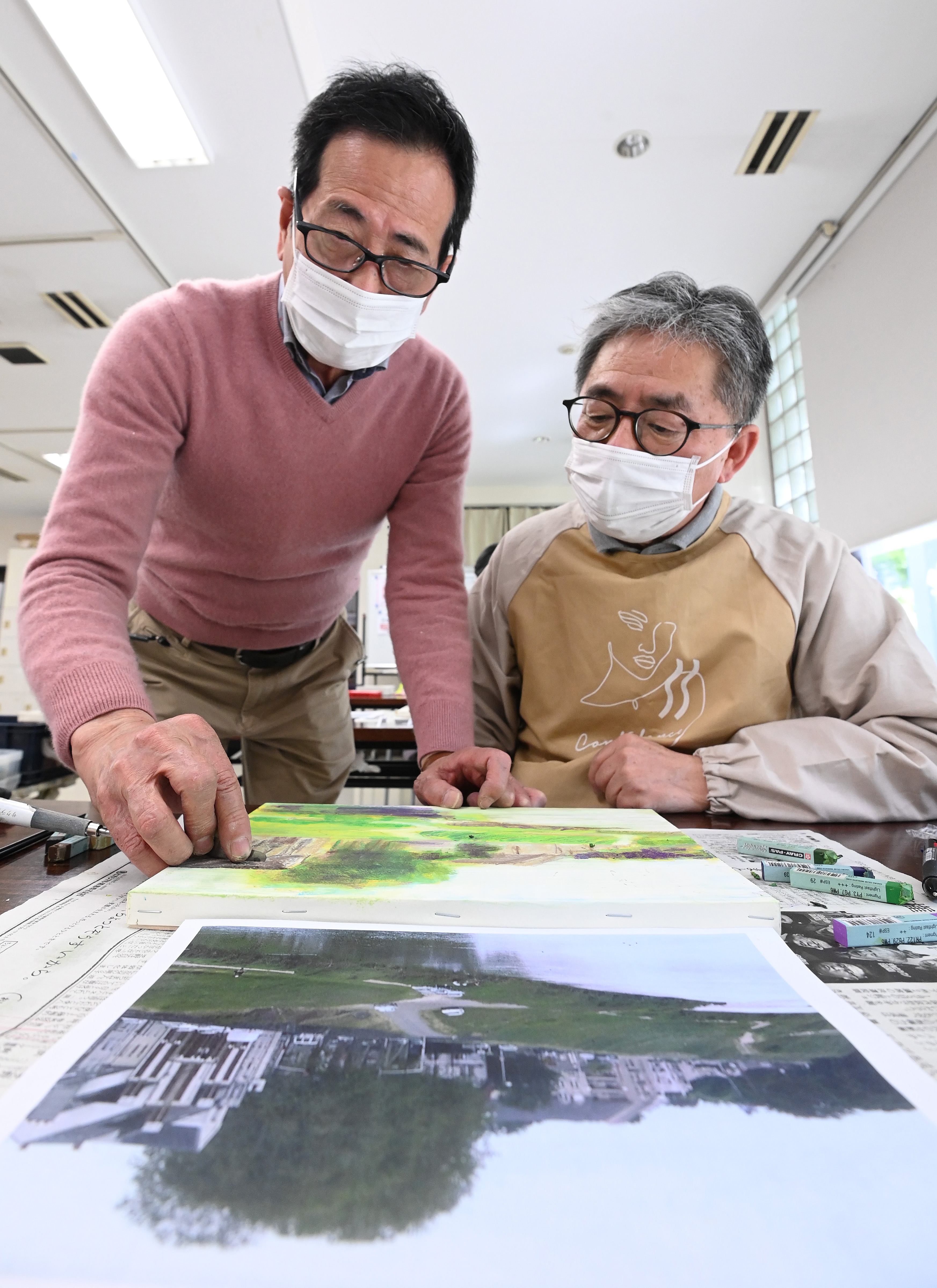 20000円現在在庫あり アウトレット 商品 ピクチャー クレパス画