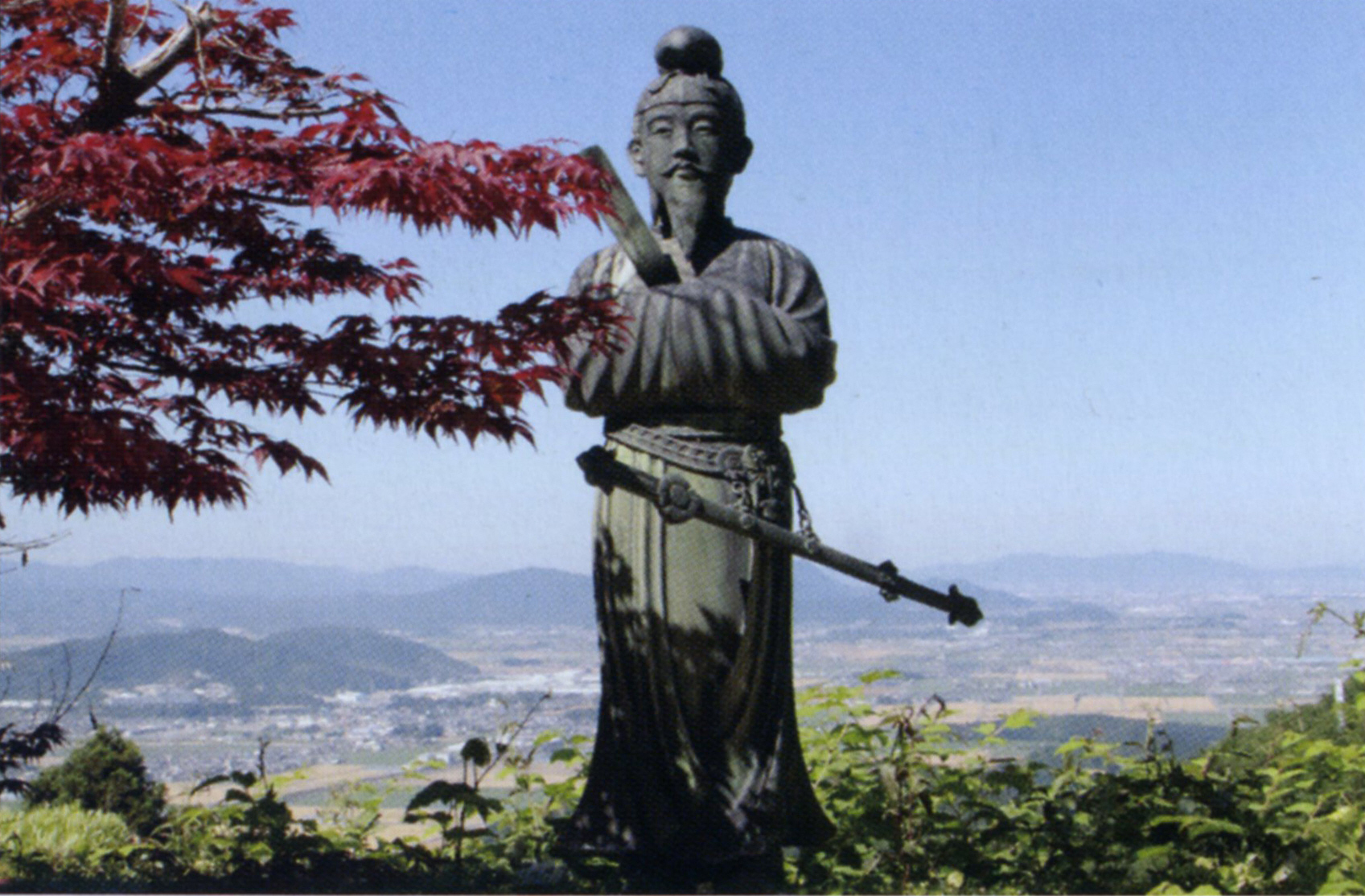 文化遺産オンライン 浅葱麻地山水楼閣源氏香文字散模様 帷子 高桐院