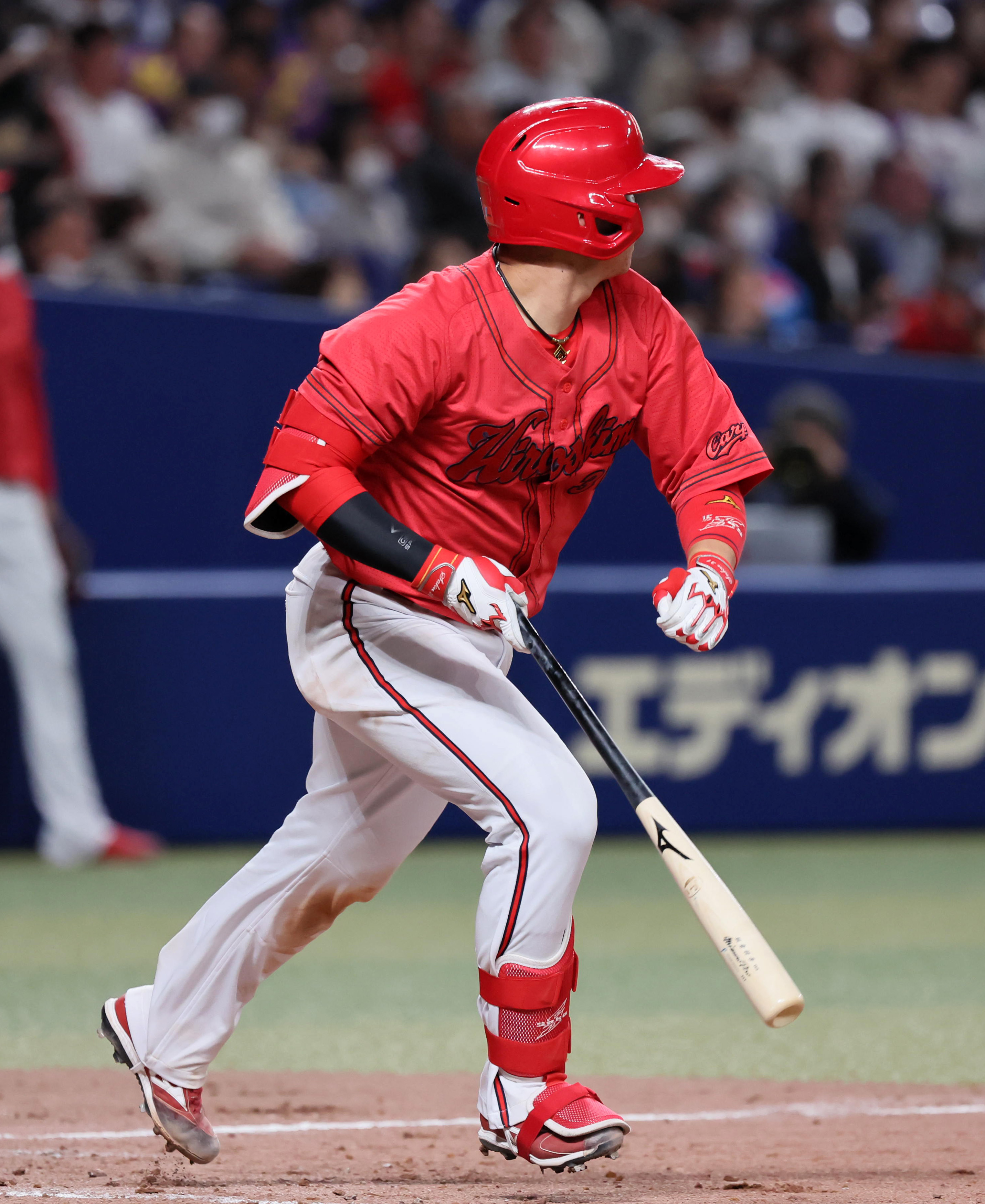 広島・坂倉、五回に同点適時打「追い付くことができて良かった」