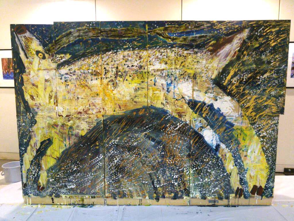 ミロコマチコさんの絵本原画展 宮沢賢治「鹿踊りのはじまり」題材 群馬