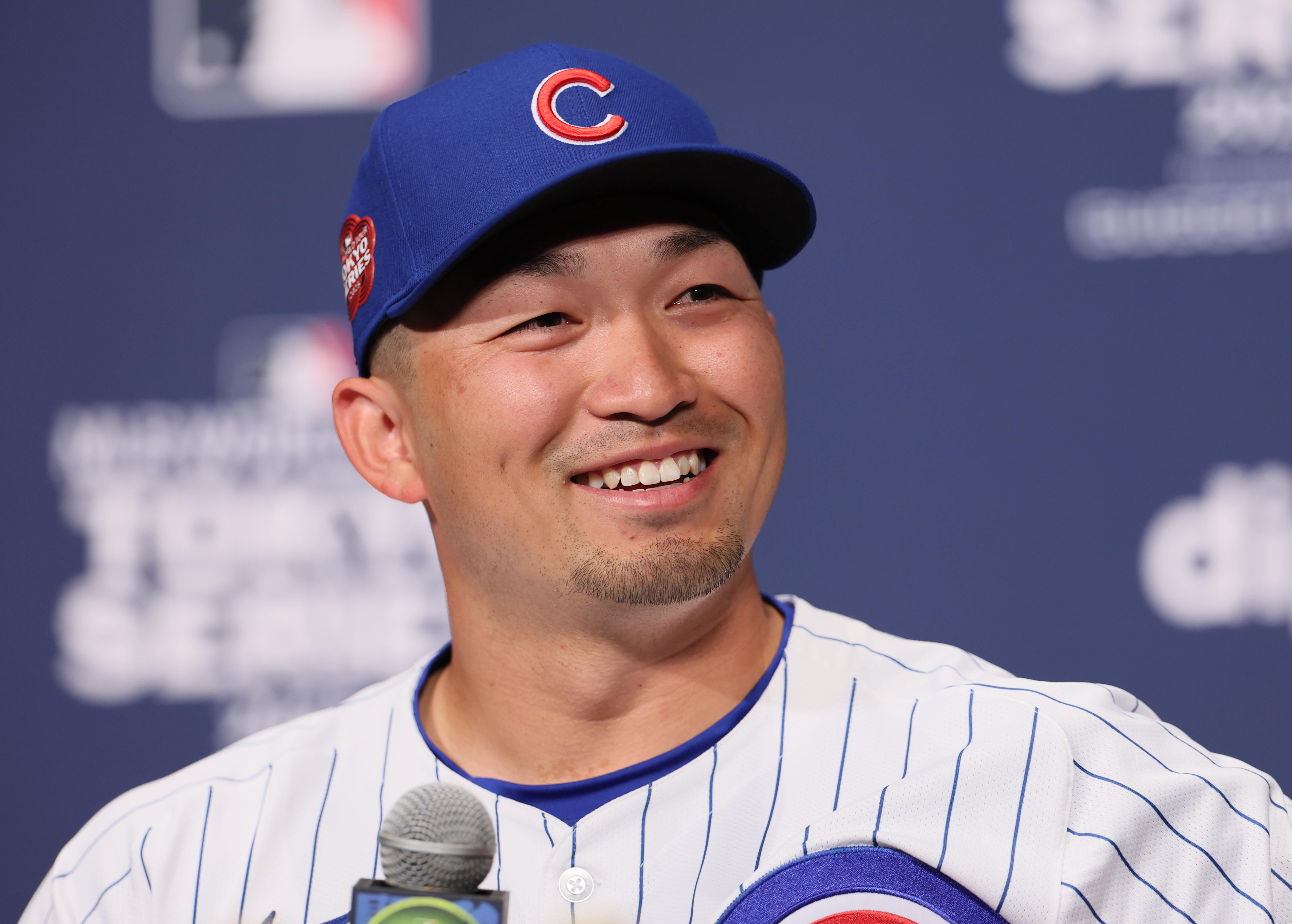 No.5 鈴木誠也 実使用 ラインナップカード サイン 検) tシャツ 大谷