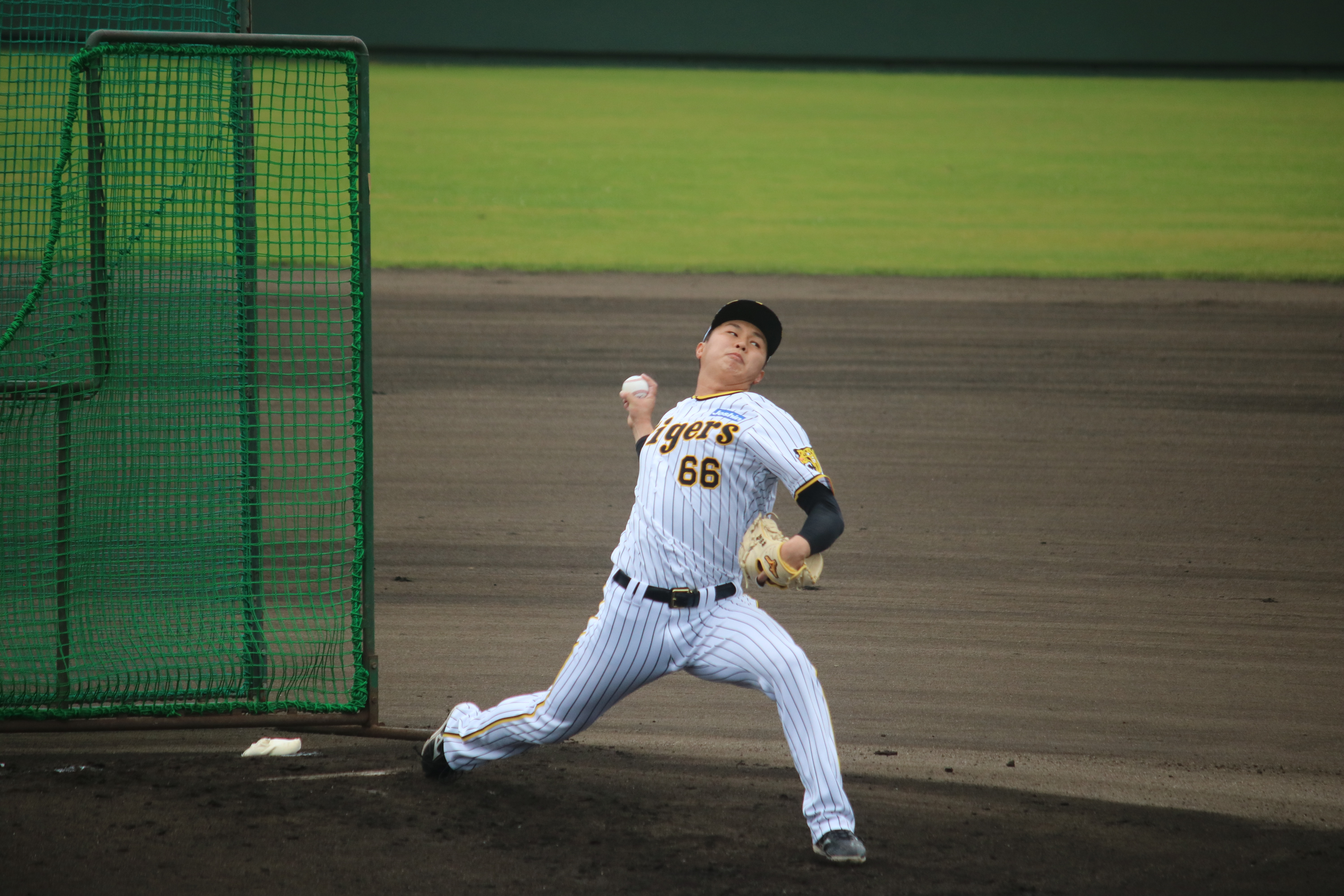阪神D6位・津田淳哉、打撃投手に登板 バット折る直球＆武器のカーブ