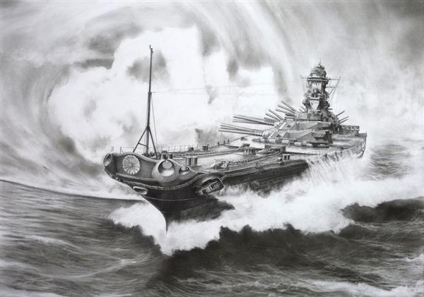 レア美術年艦社　美術年艦本　昭和の美術年鑑　希少コレクション　定価50,000円 大和」「瑞鶴」「長門」…戦没艦船の細密鉛筆画遺影描き続ける奉納画家