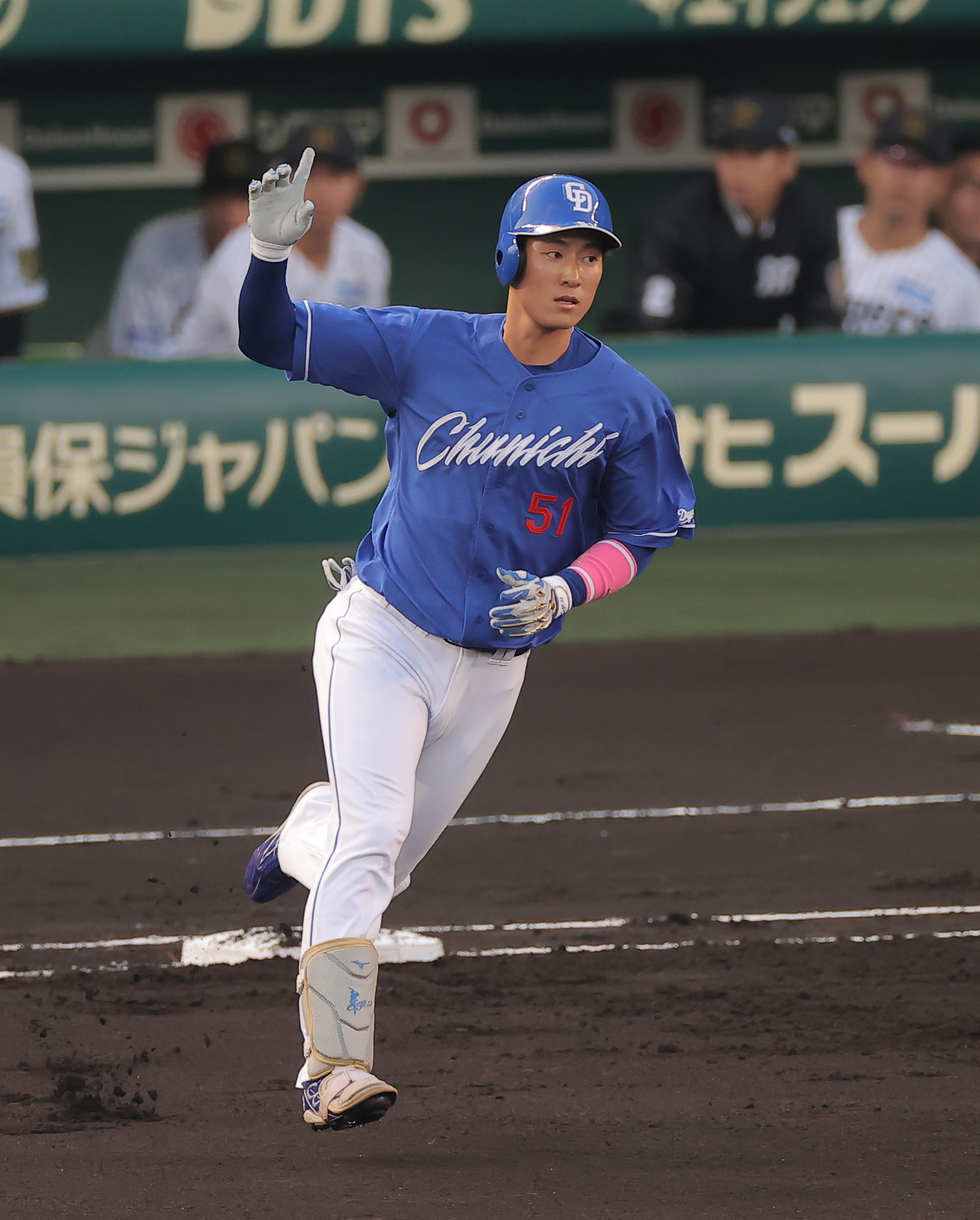 中日・上林誠知、先制の2ラン本塁打「最高の形で先制点に
