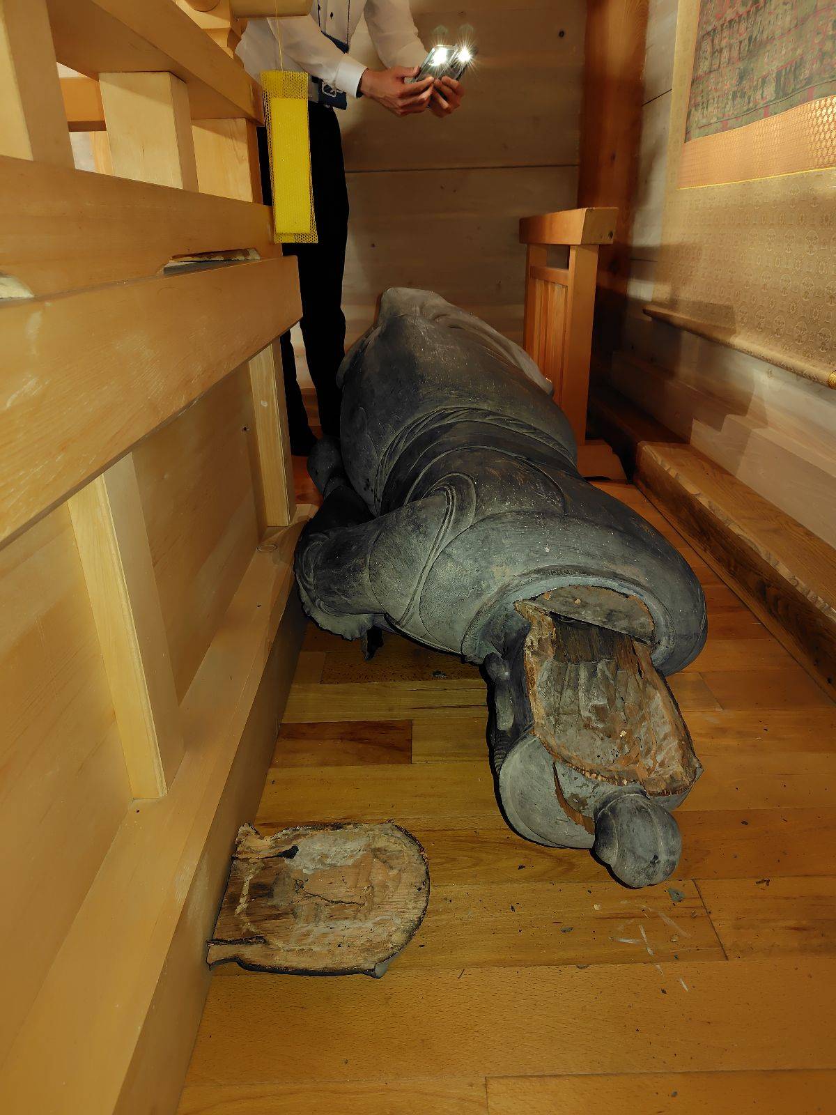 長野震度5弱 国重要文化財の仏像後頭部が破損被害 住職「しっかりと