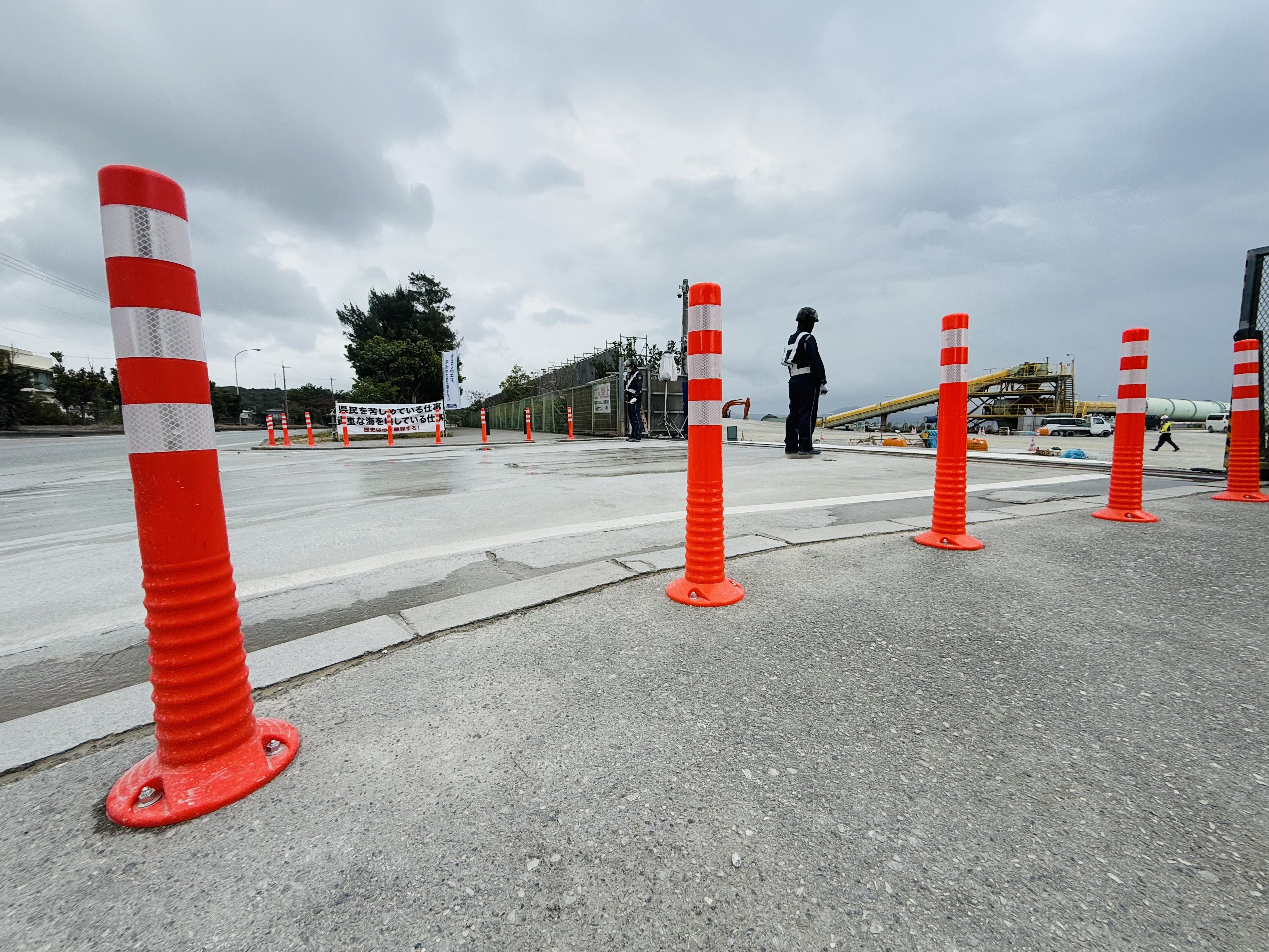 ラバーポールでは妨害行為防げず」 辺野古警備員死亡で沖縄防衛局が県
