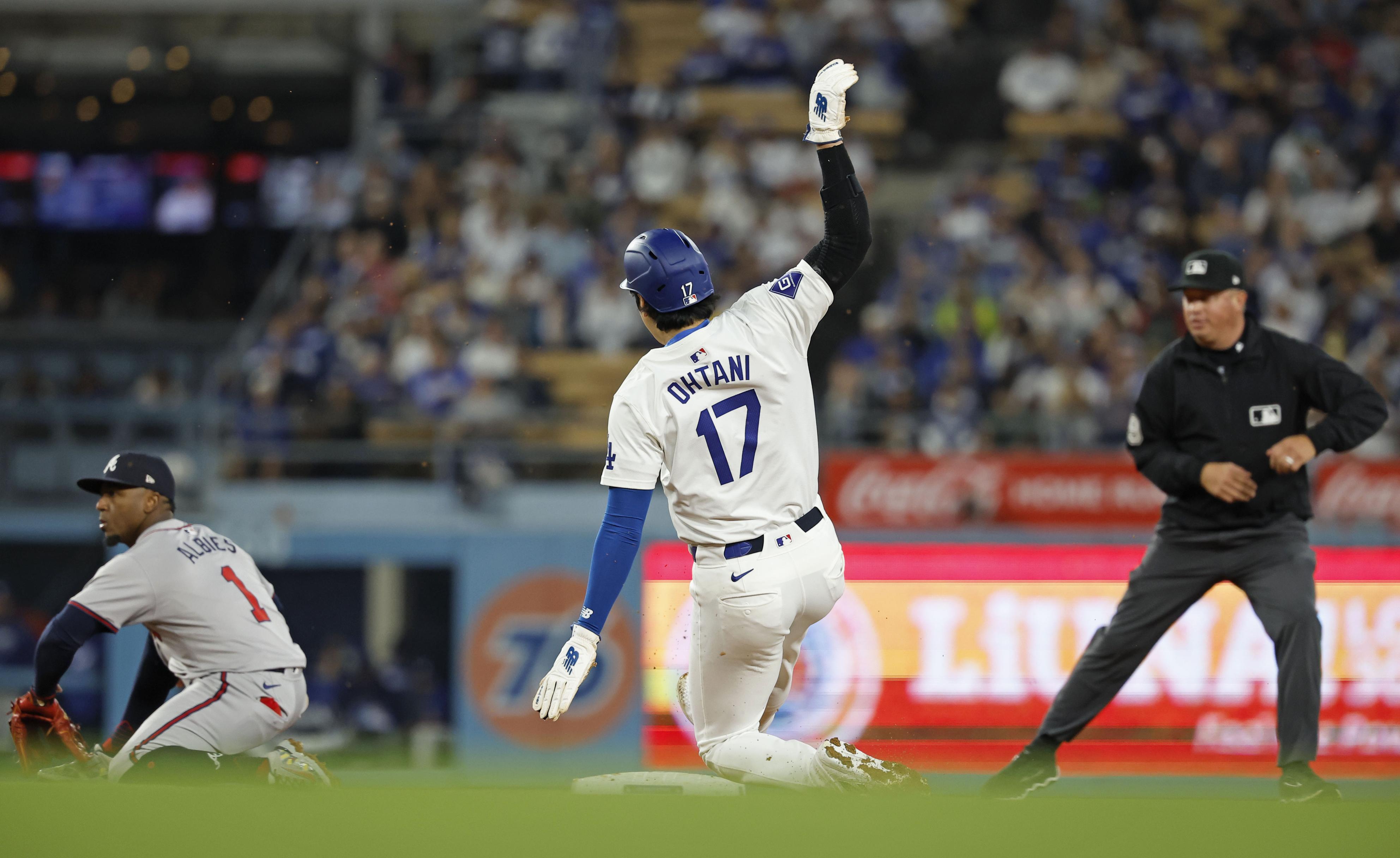 大谷翔平が延長十回に同点打、3打数1安打1打点 2盗塁 ドジャースは 
