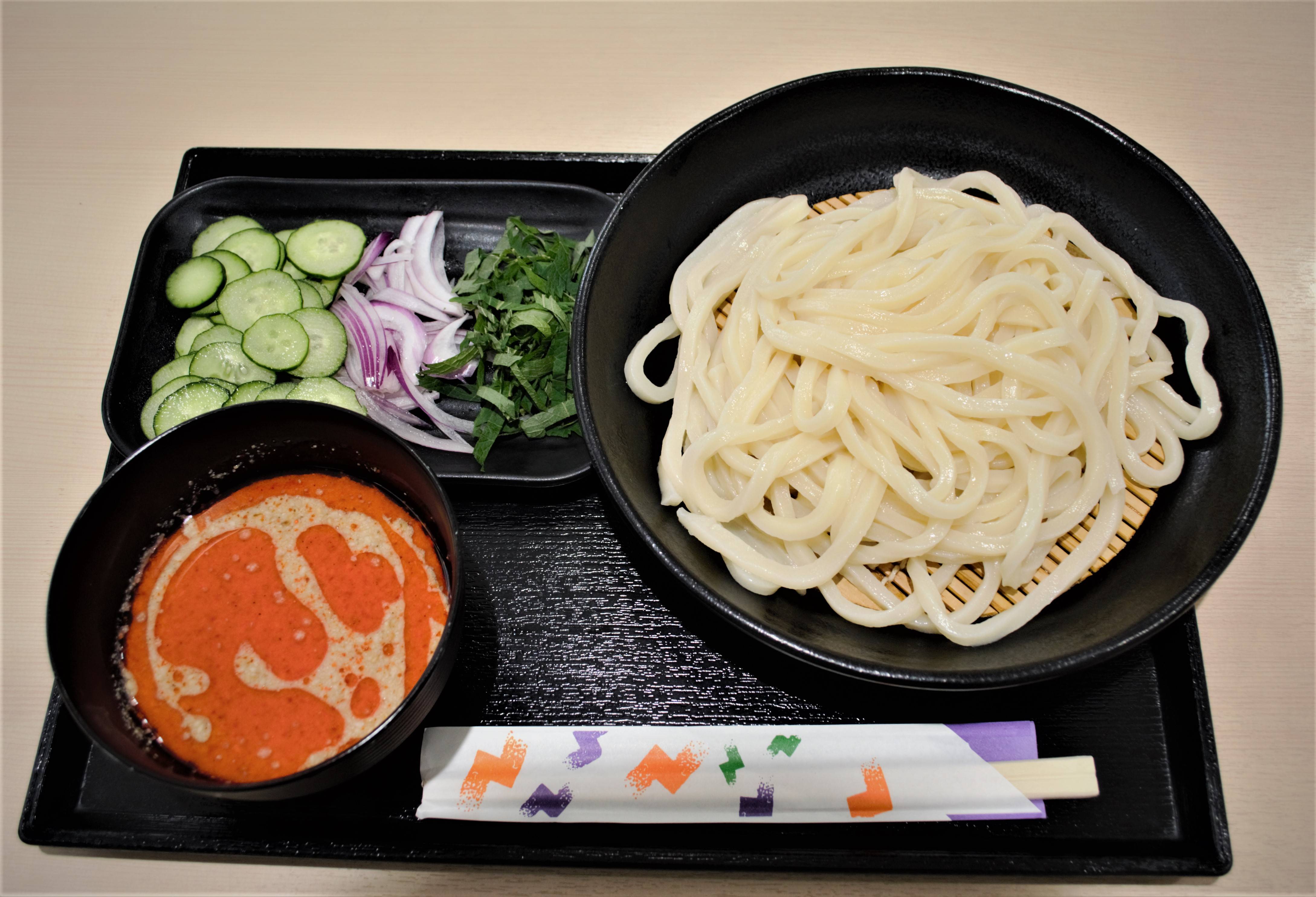 ビバ！うどん共和国】㉔「冷汁うどん（辛く変更）」 さいたま市浦和区