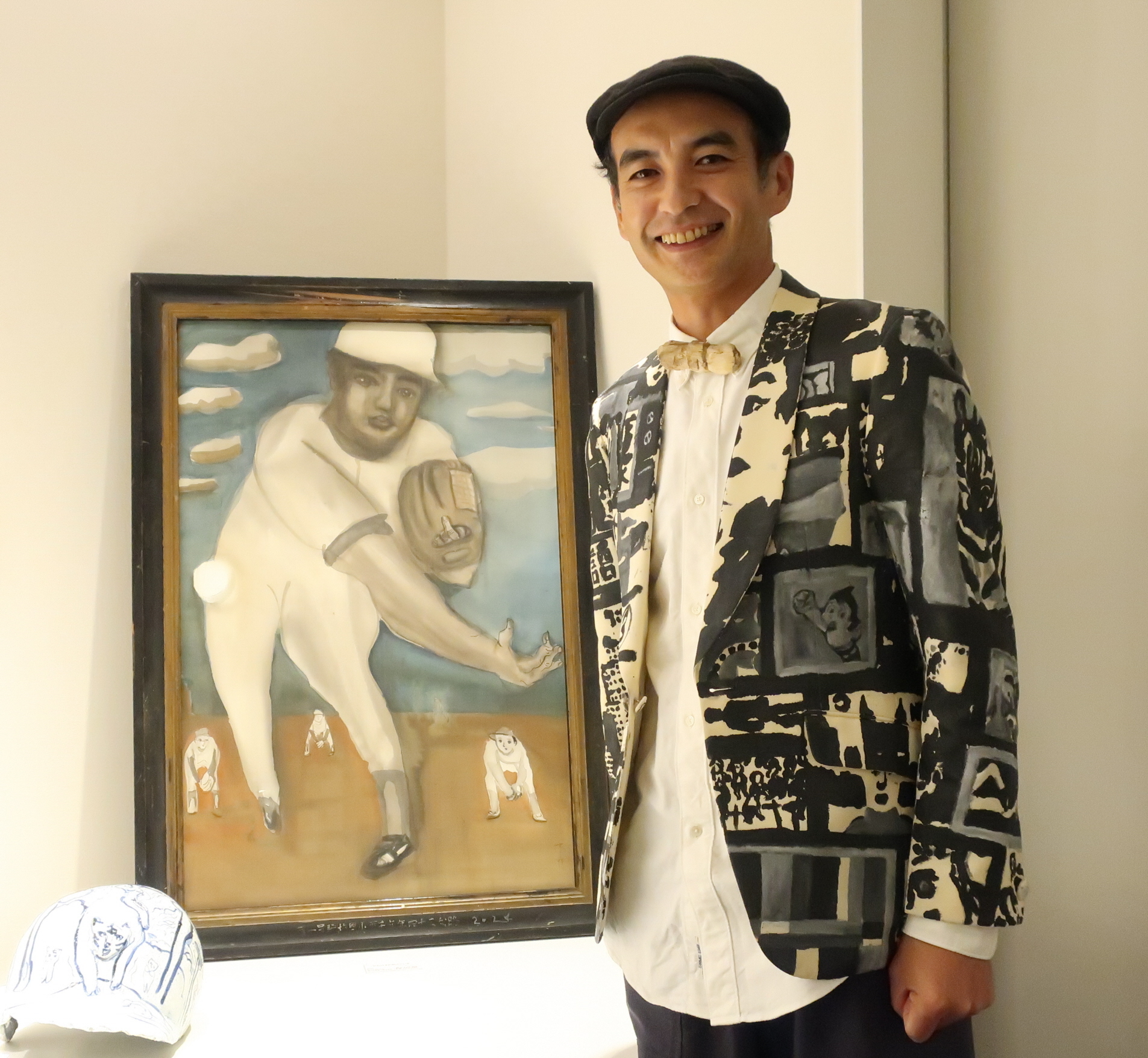 ミスタータイガースに抱いた憧れ、野球愛をアートに 大阪で元