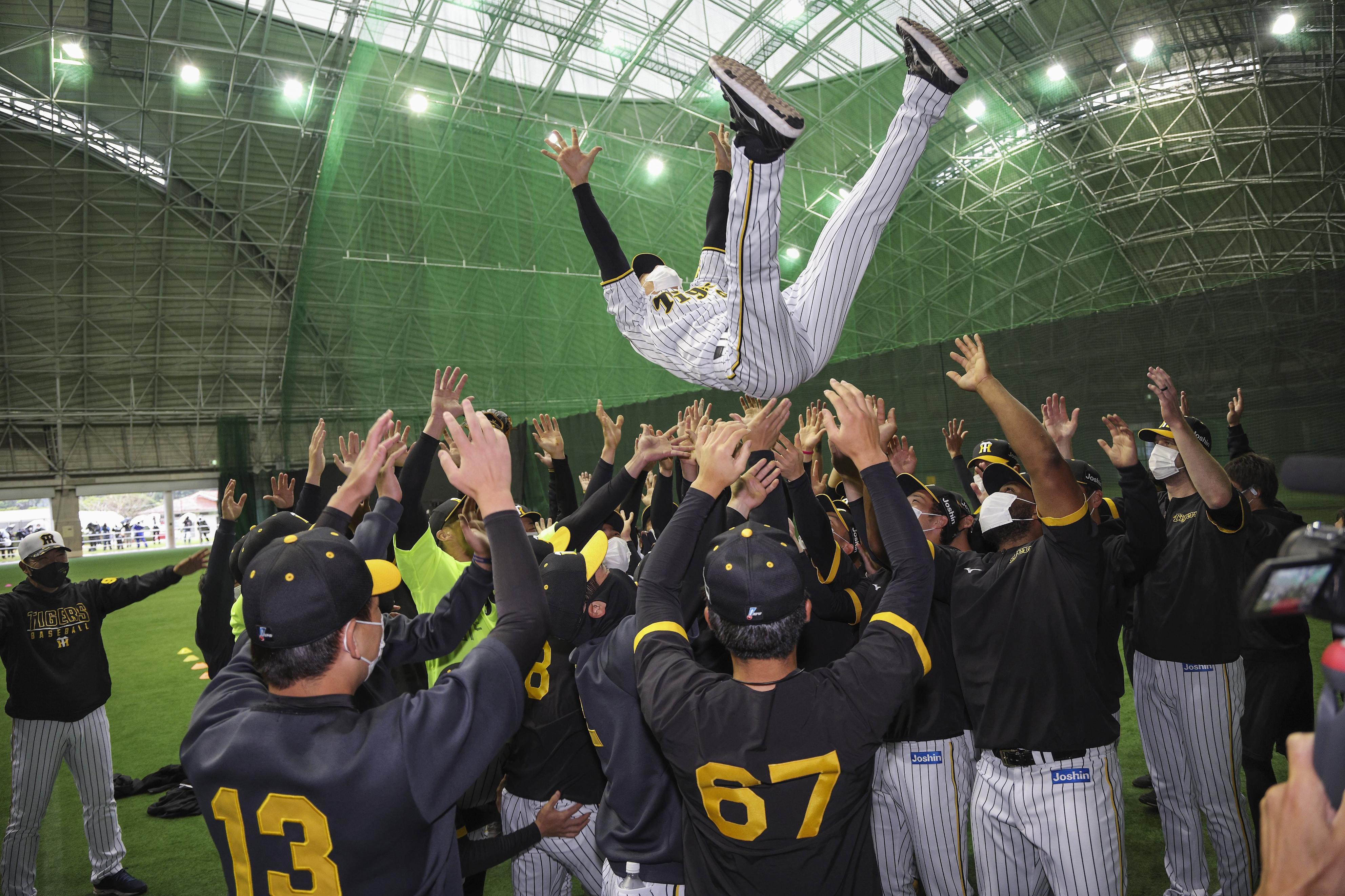 フォト特集】阪神、矢野監督を胴上げ 優勝前祝い - 産経ニュース