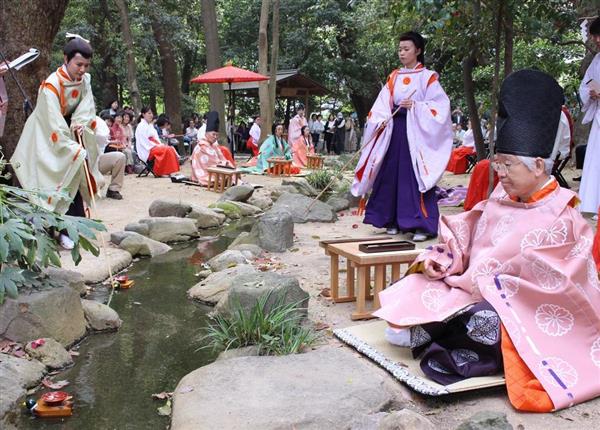 平安の歌会遊び再現 神戸 生田神社で 曲水の宴 産経ニュース