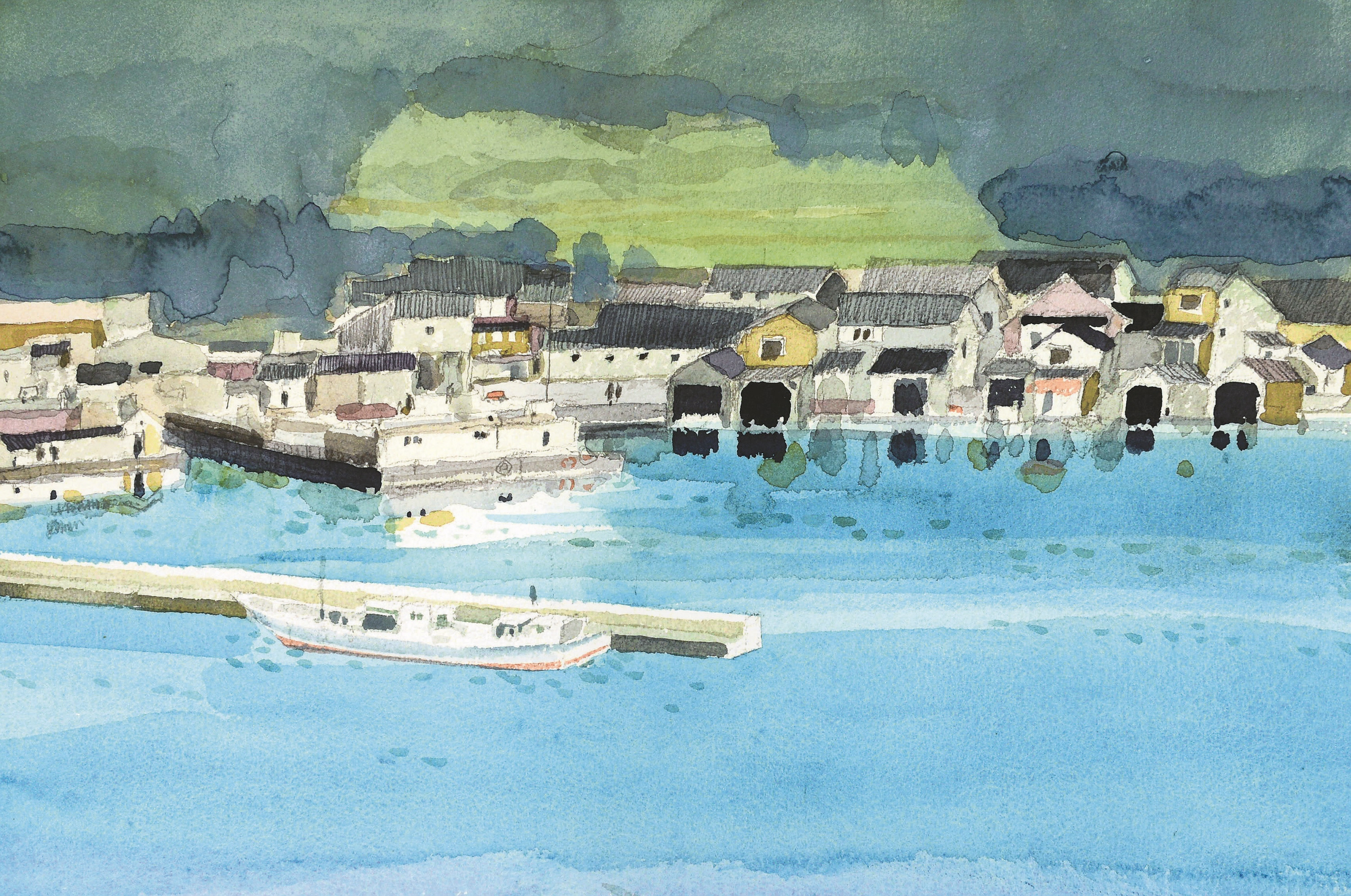 安野光雅が描く洛中洛外】もう一度見たい作品23位 「伊根の舟屋