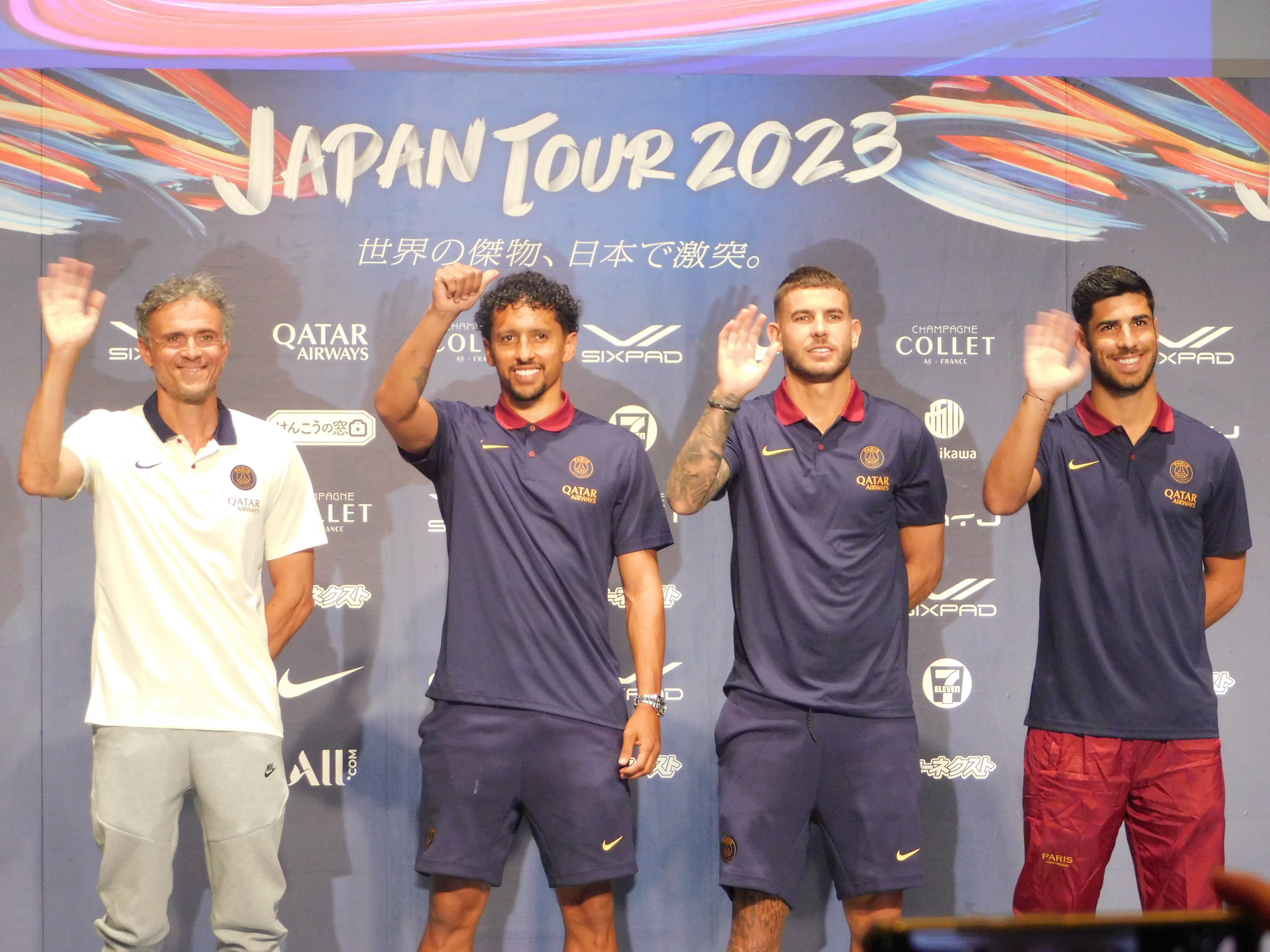 パリSGが来日会見 昨年W杯で日本代表と対戦したルイス・エンリケ