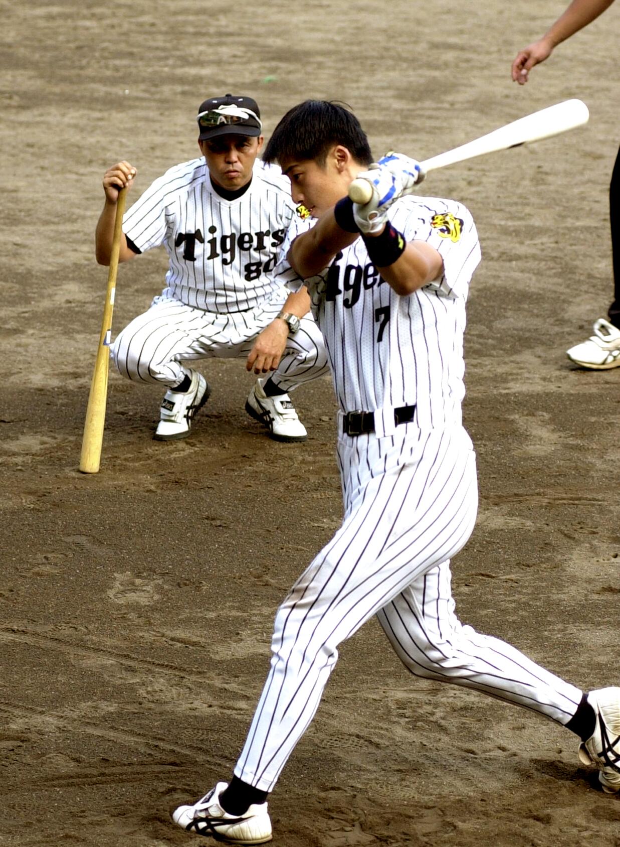 元阪神タイガース 今岡選手 硬式バット - 野球