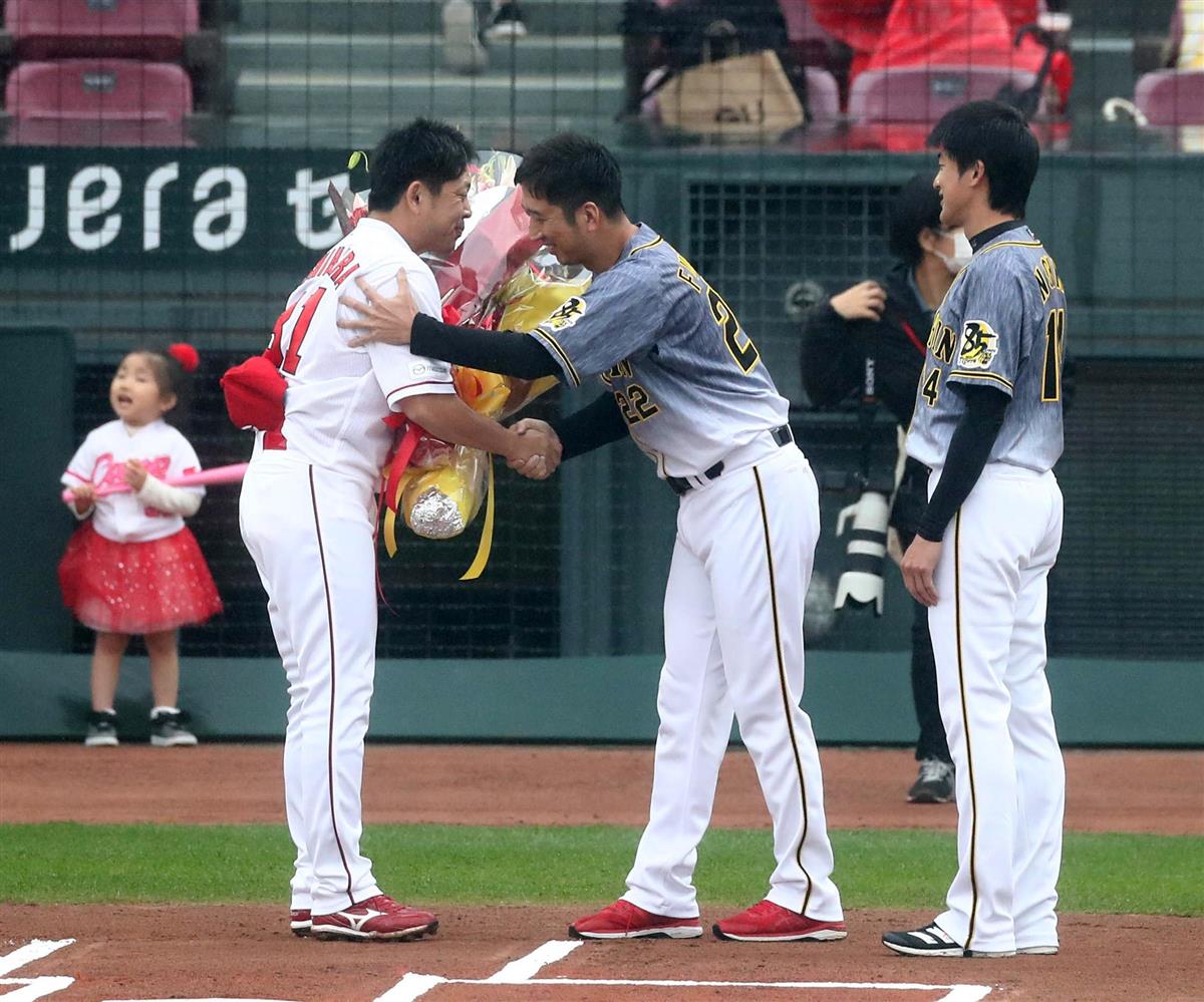 広島 石原慶が引退試合 元広島監督 山本浩二氏が その打撃でよく頑張った サンスポ