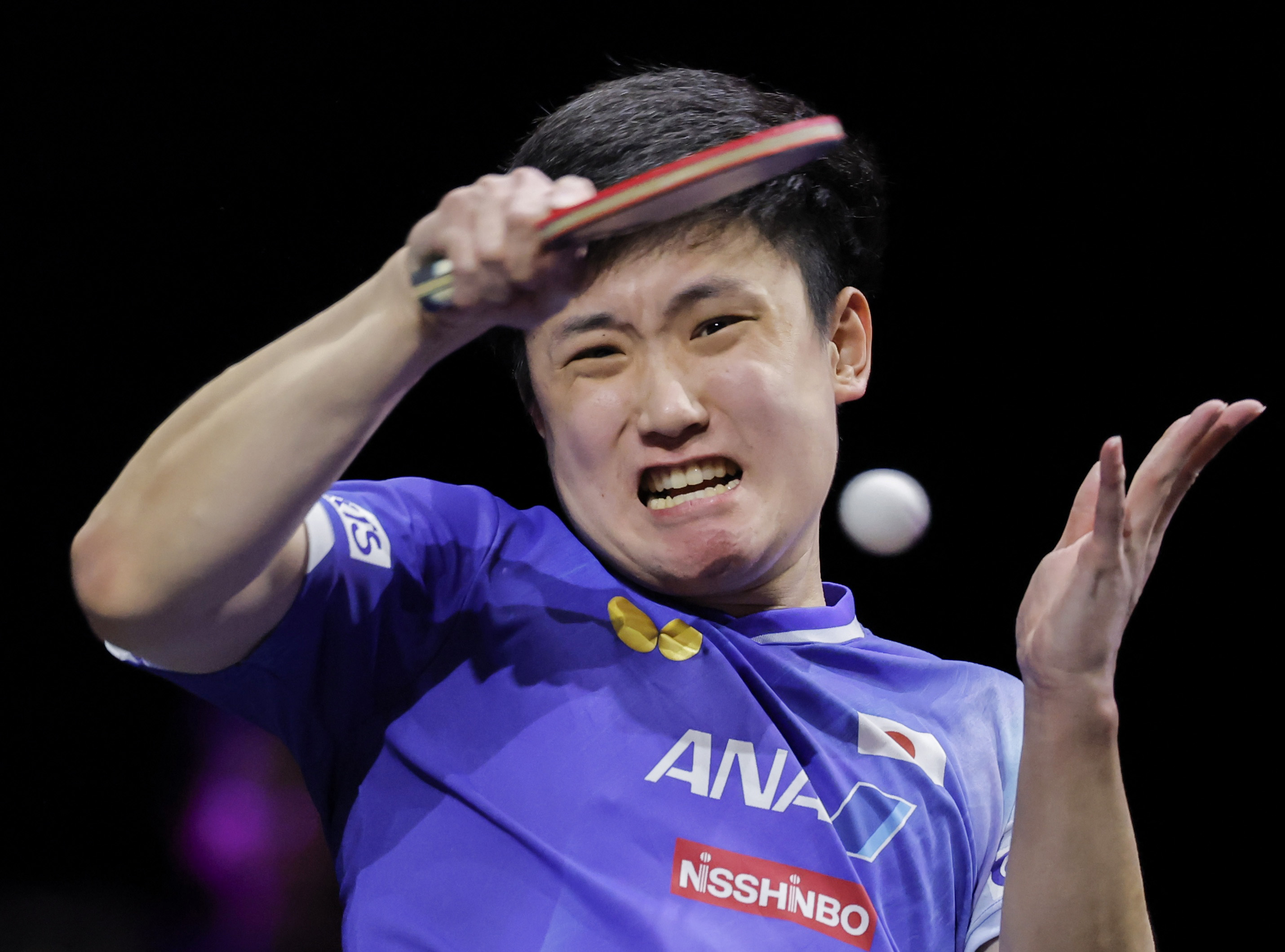 卓球選手　張本智和　缶バッジ　{最終値下げ} 卓球、張本智和が決勝進出 女子複は橋本、佐藤組が初V（共同通信