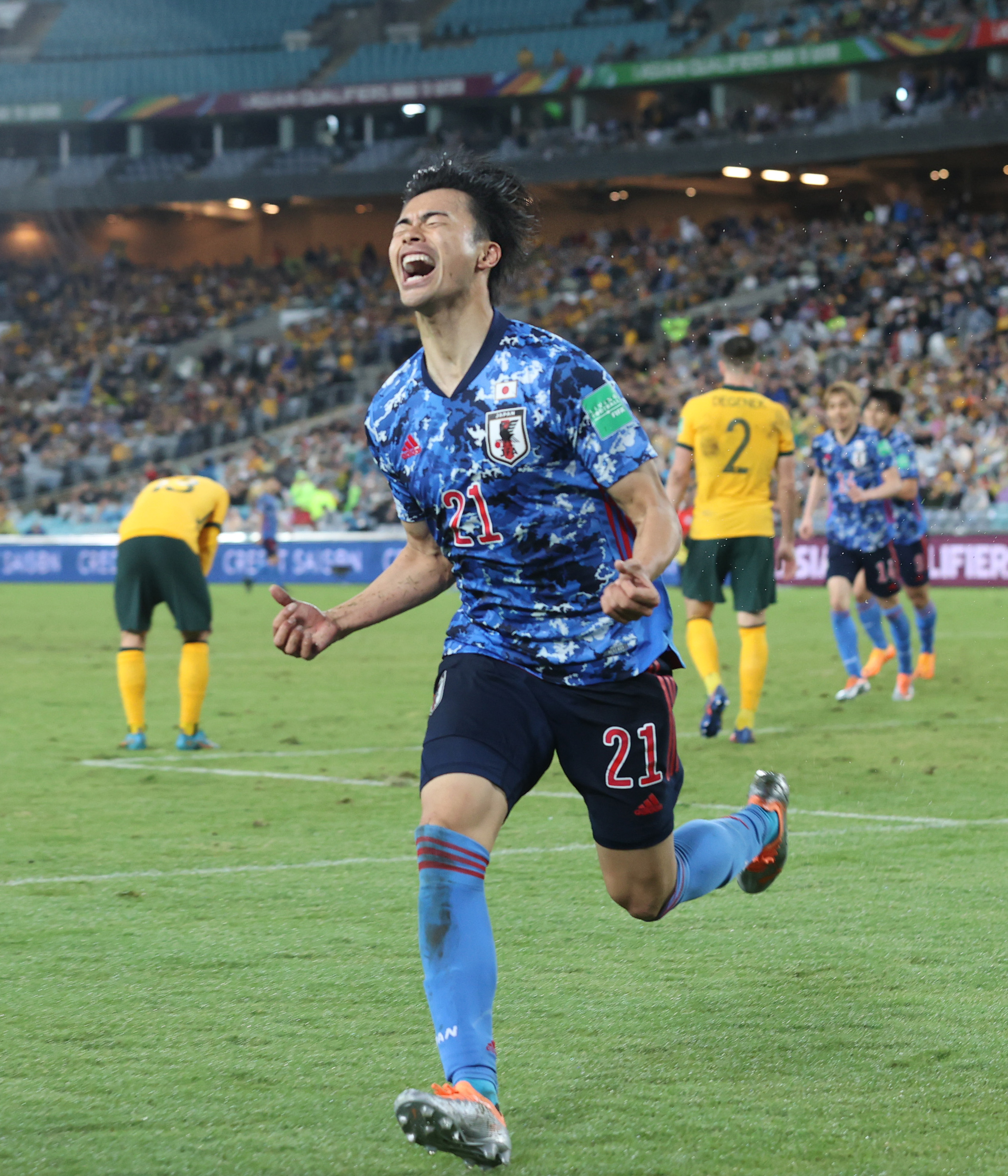 日本代表 三笘薫 2022W杯最終予選 ユニフォーム 川崎フロンターレ-