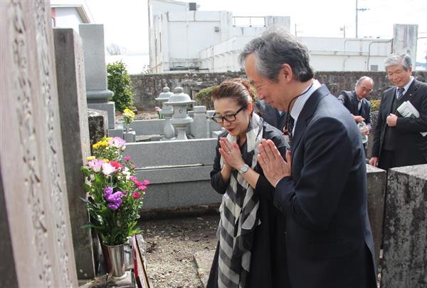世界かんがい施設遺産に那須疏水 開削に尽力した矢板武の子孫 墓前に報告 1 2ページ 産経ニュース