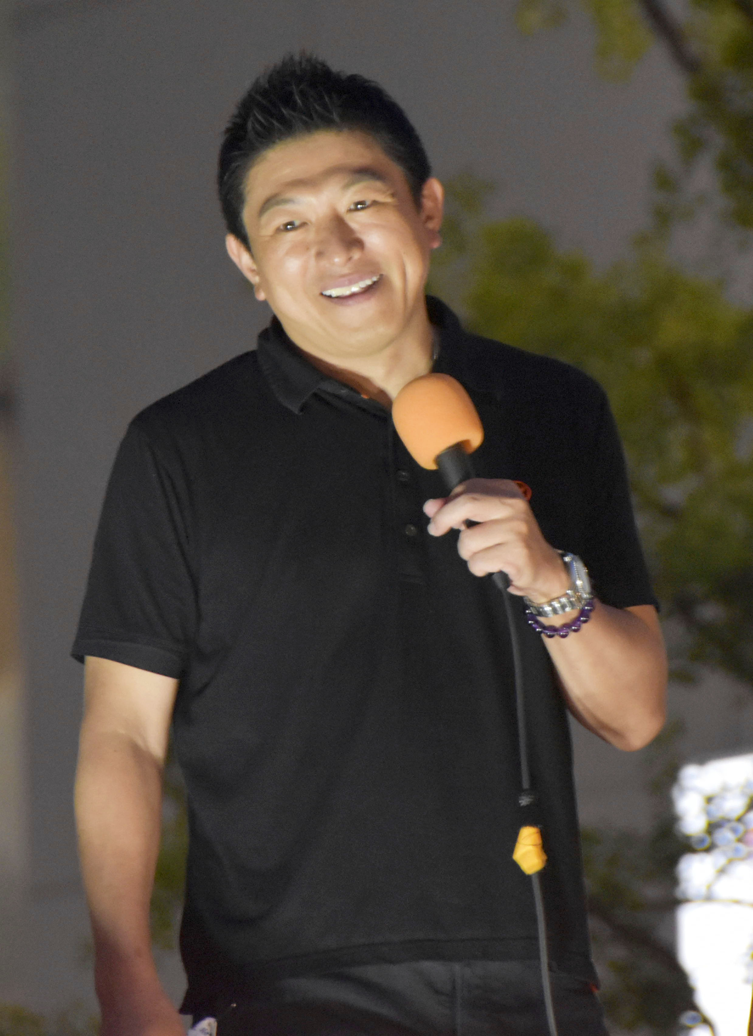 参政・神谷氏、やじ聴衆に応酬「教育間違うとこうなる」「証拠もないの