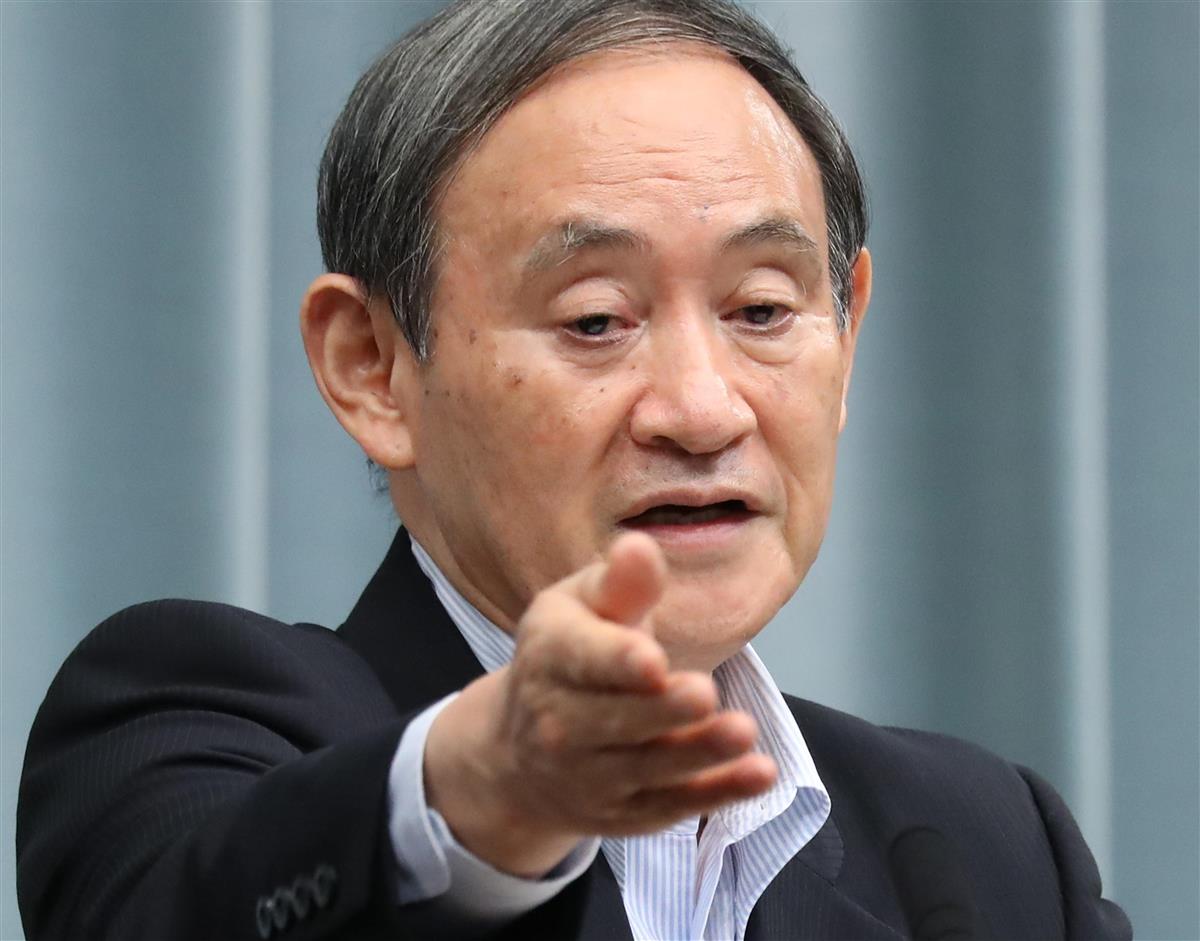 菅官房長官 腕つかんでないと報告 朝日記者の質問制止で 産経ニュース