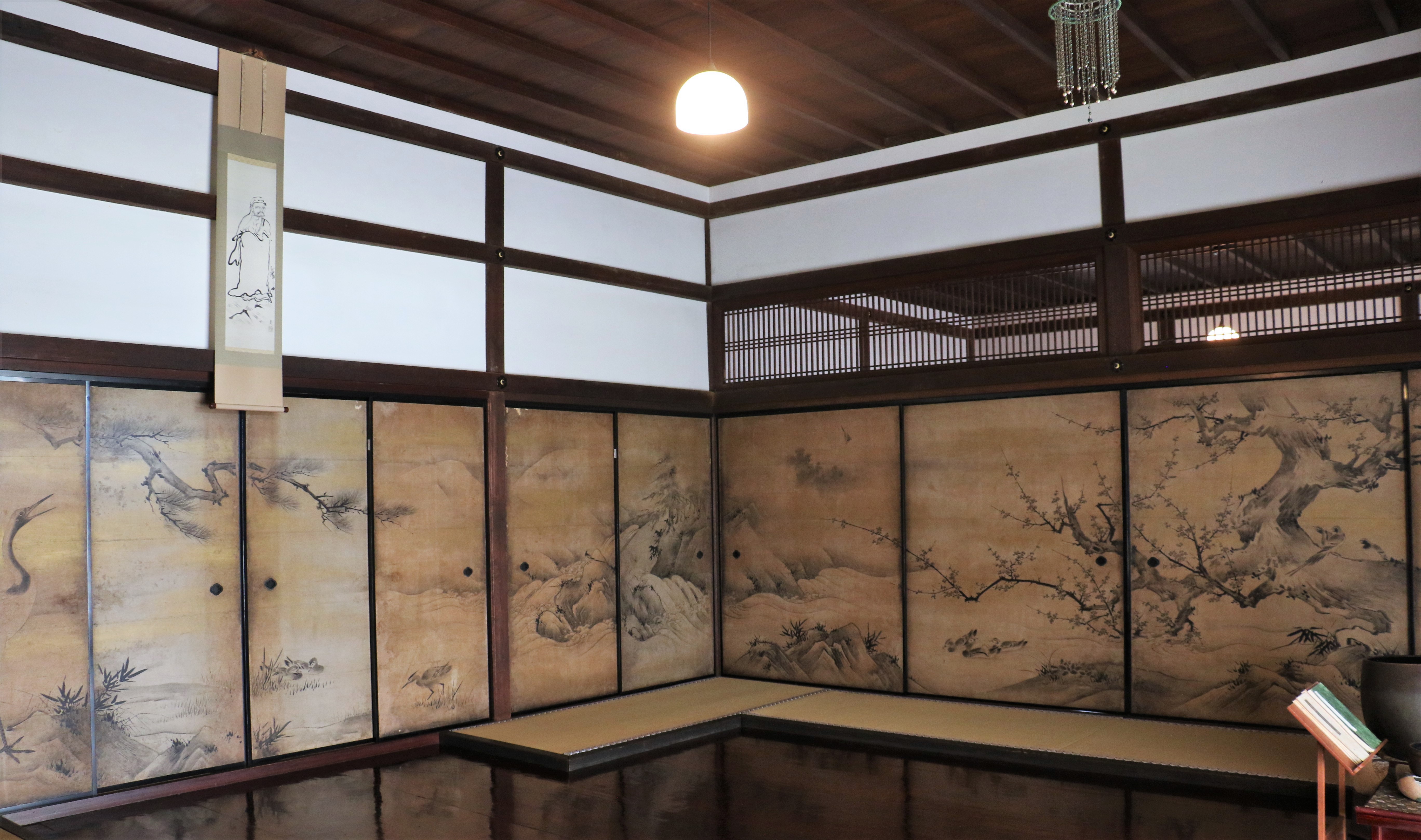 型番絵柄5種展開 千住博展 大徳寺聚光院 襖絵「瀧図」複製画 印刷物 木製額装44.1×33.8cm ウォーターフォール 絵柄&額色違い有り グラフィック