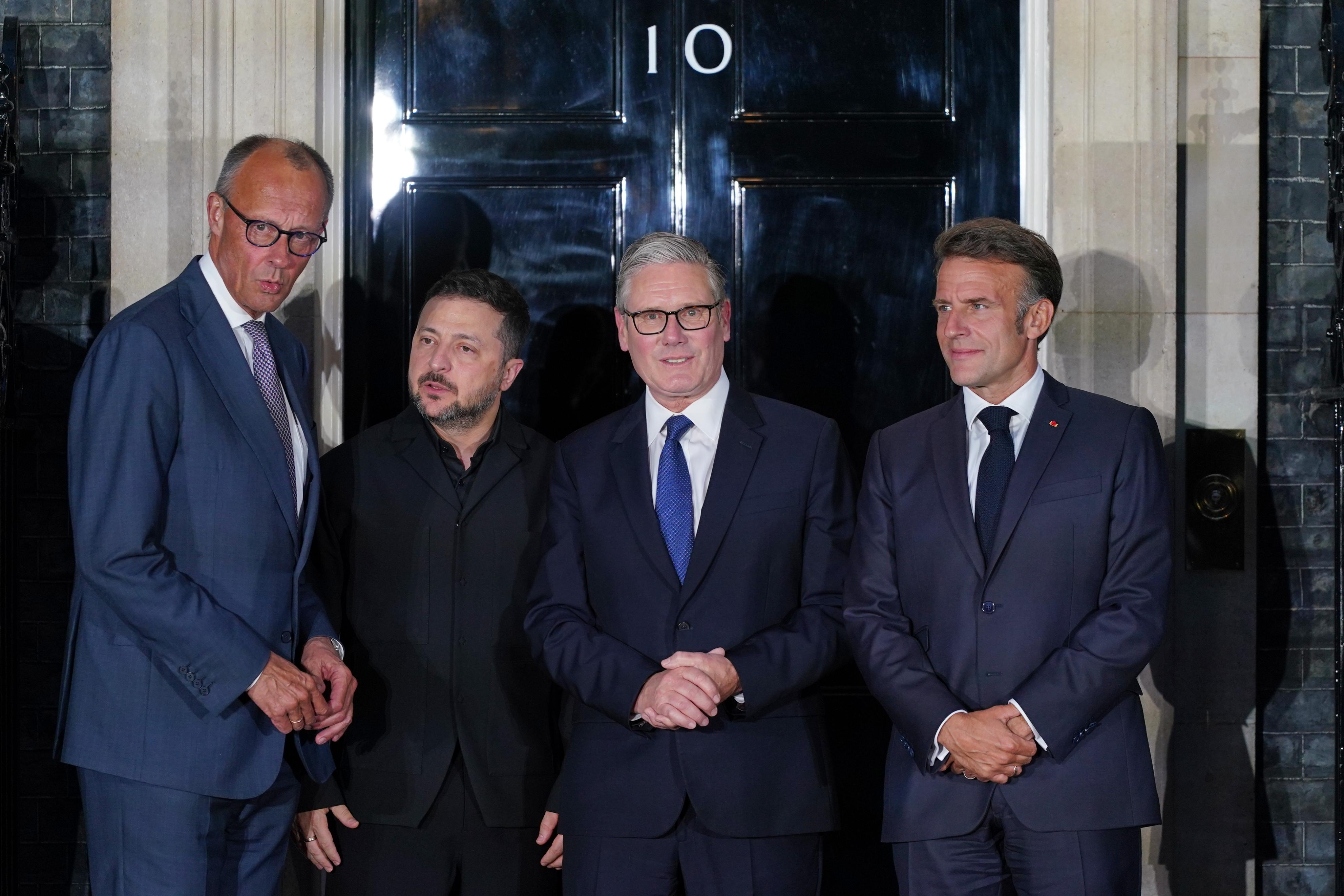 英仏独首脳、ゼレンスキー氏とロシアの直接対話を後押し 「即時かつ