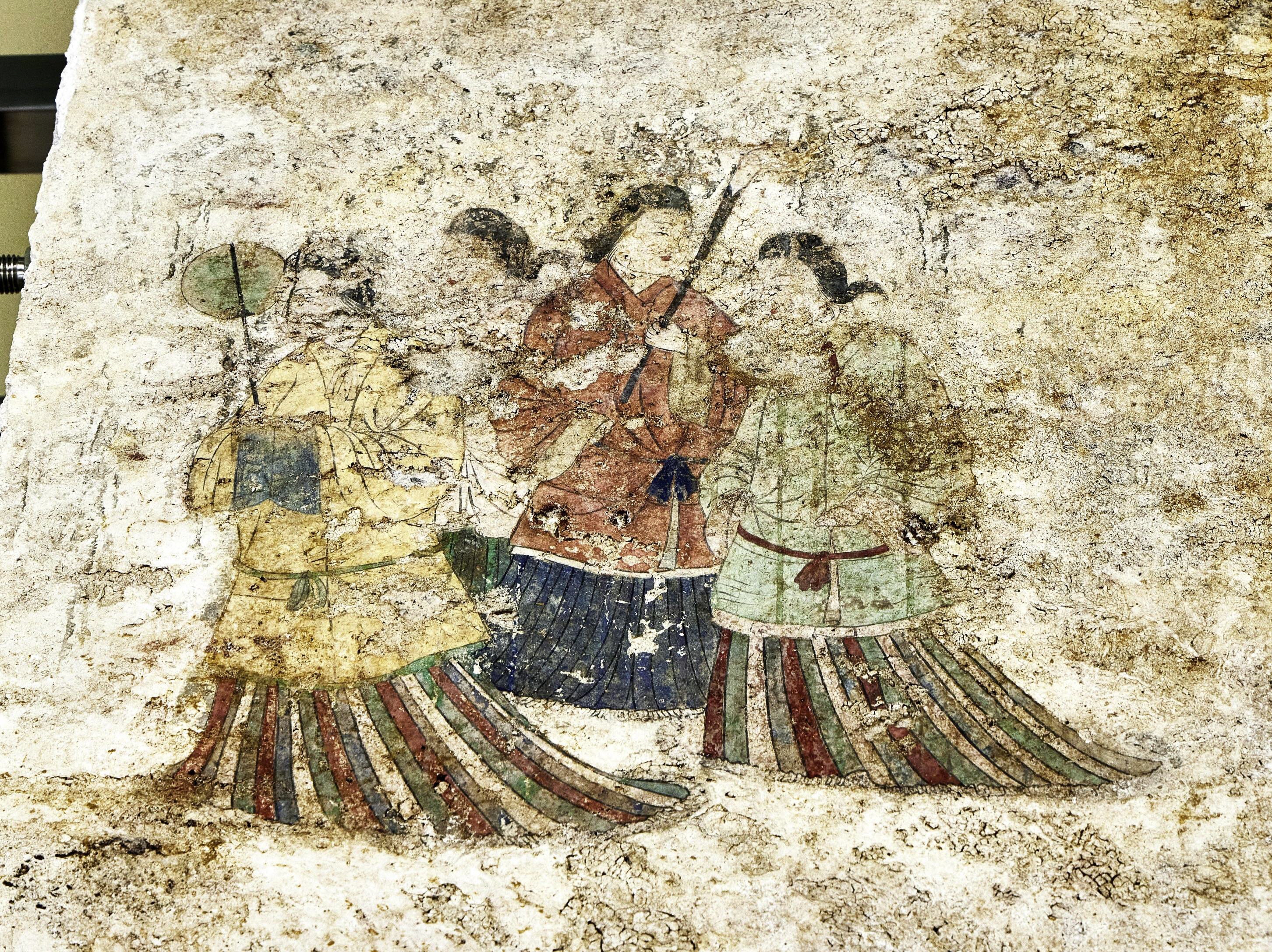 高松塚古墳の壁面印刷物