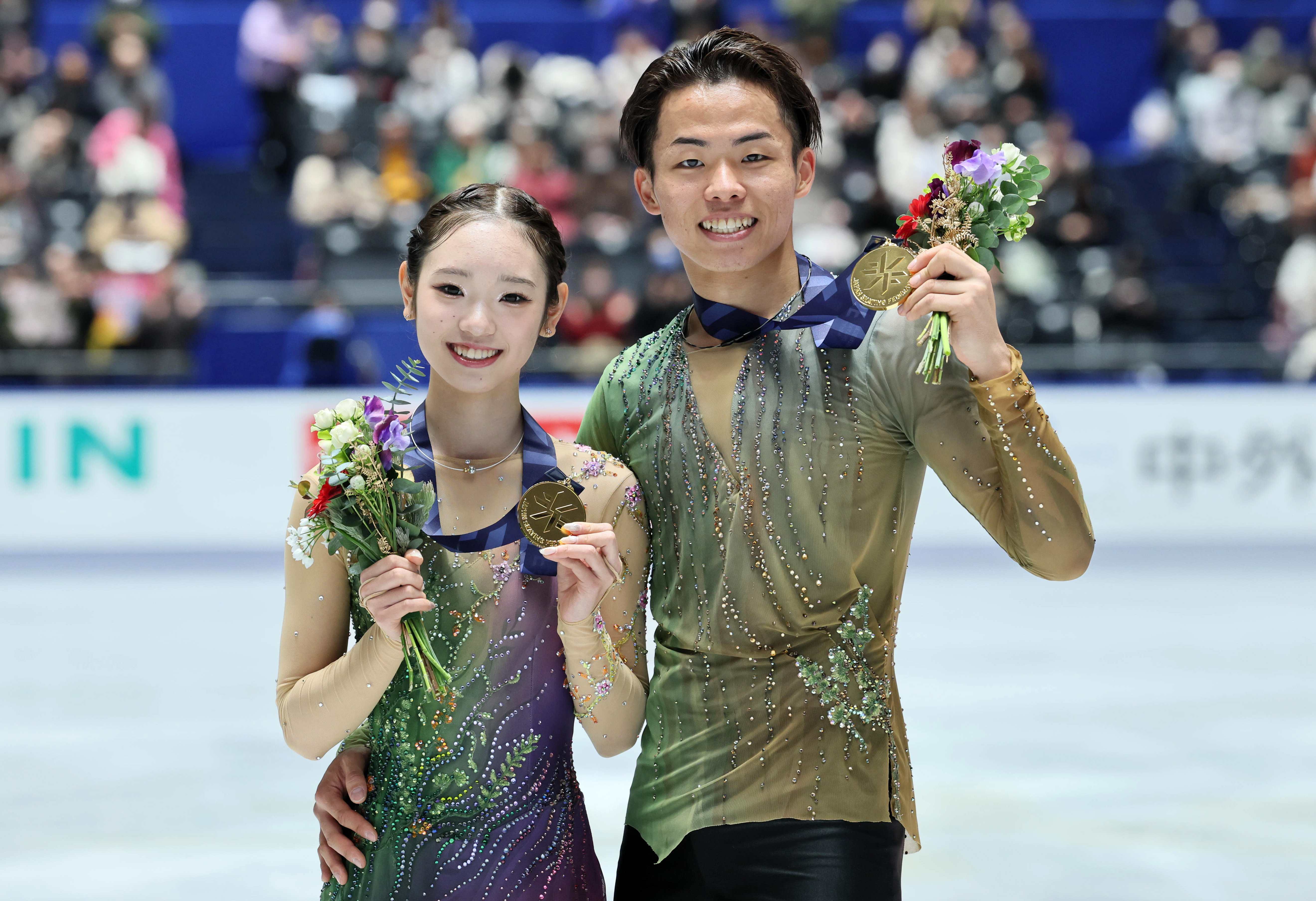フランシュリッペ　冬やすみ　ワンピース　フィギュア　スケート　りくりゅう　FL5 ゆなすみ」こと長岡柚奈＆森口澄士「この全日本を超えるような演技が