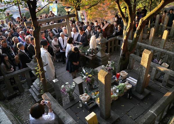 動画】没後150年「龍馬祭」 全国ファン、墓がある京都霊山護国神社
