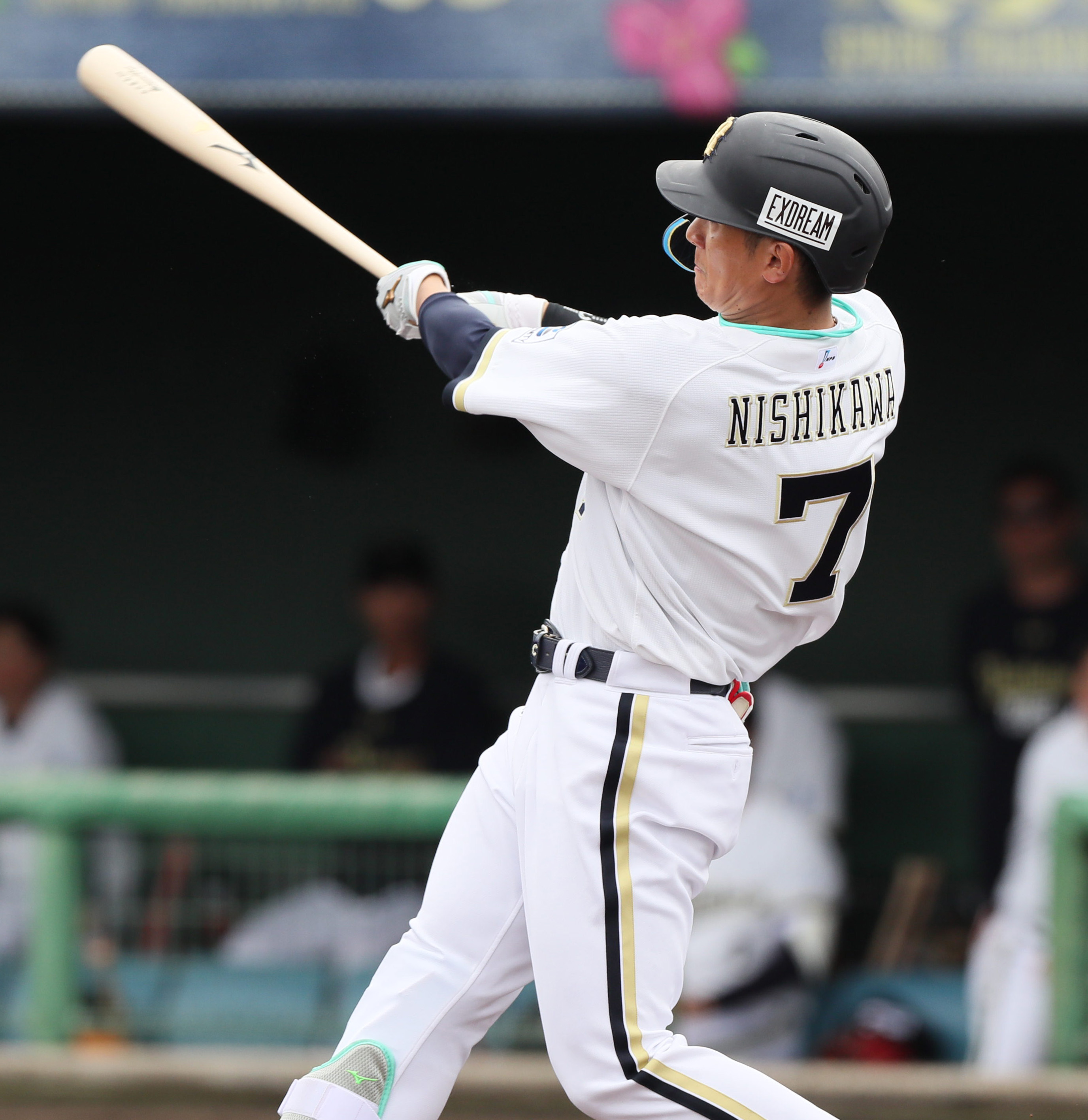 オリックス・西川龍馬、対外試合初スイングで先頭打者弾「一発で仕留め