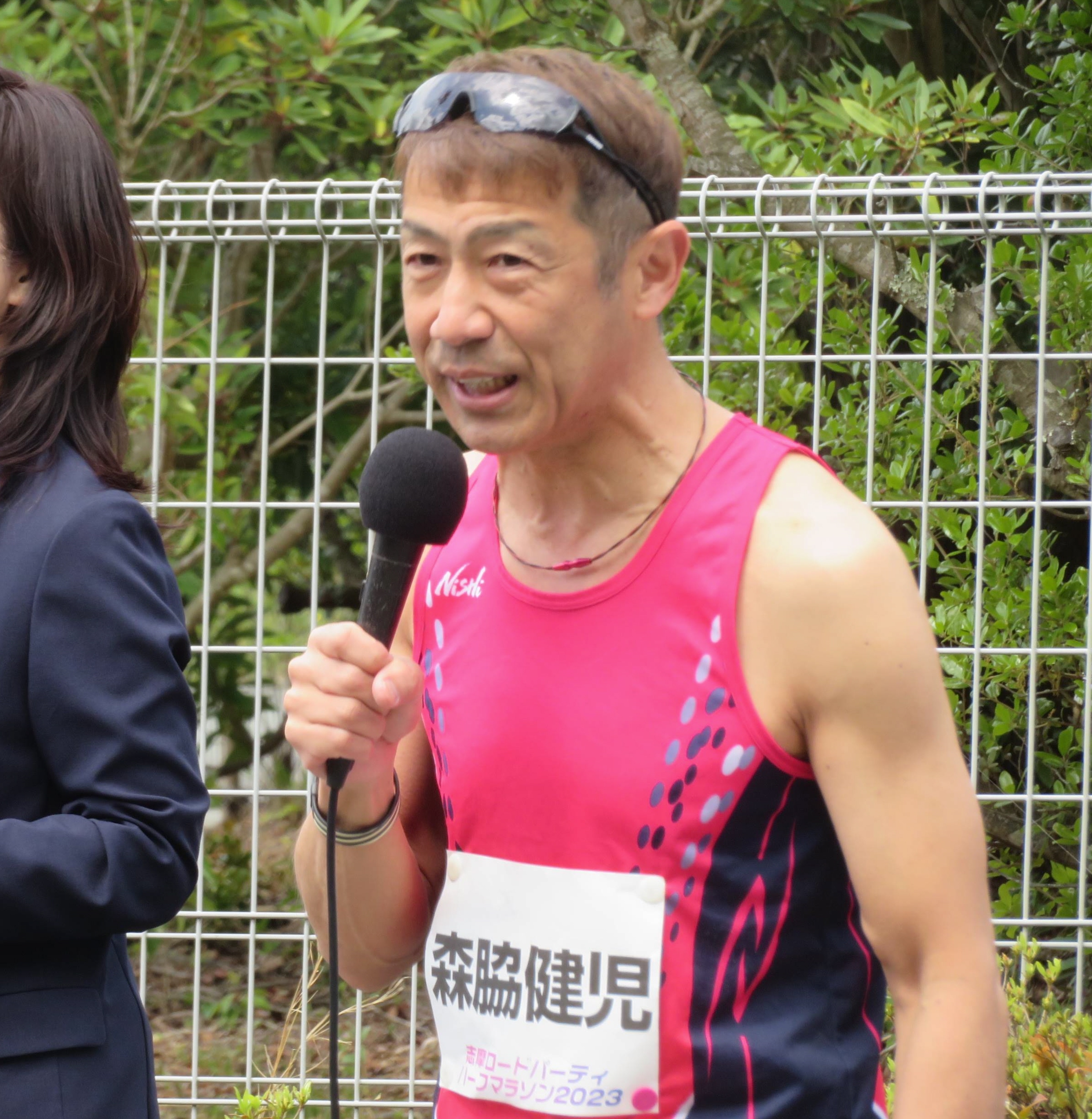 ゲストランナーは「走る男」森脇健児さん 志摩ロードパーティ、12回目