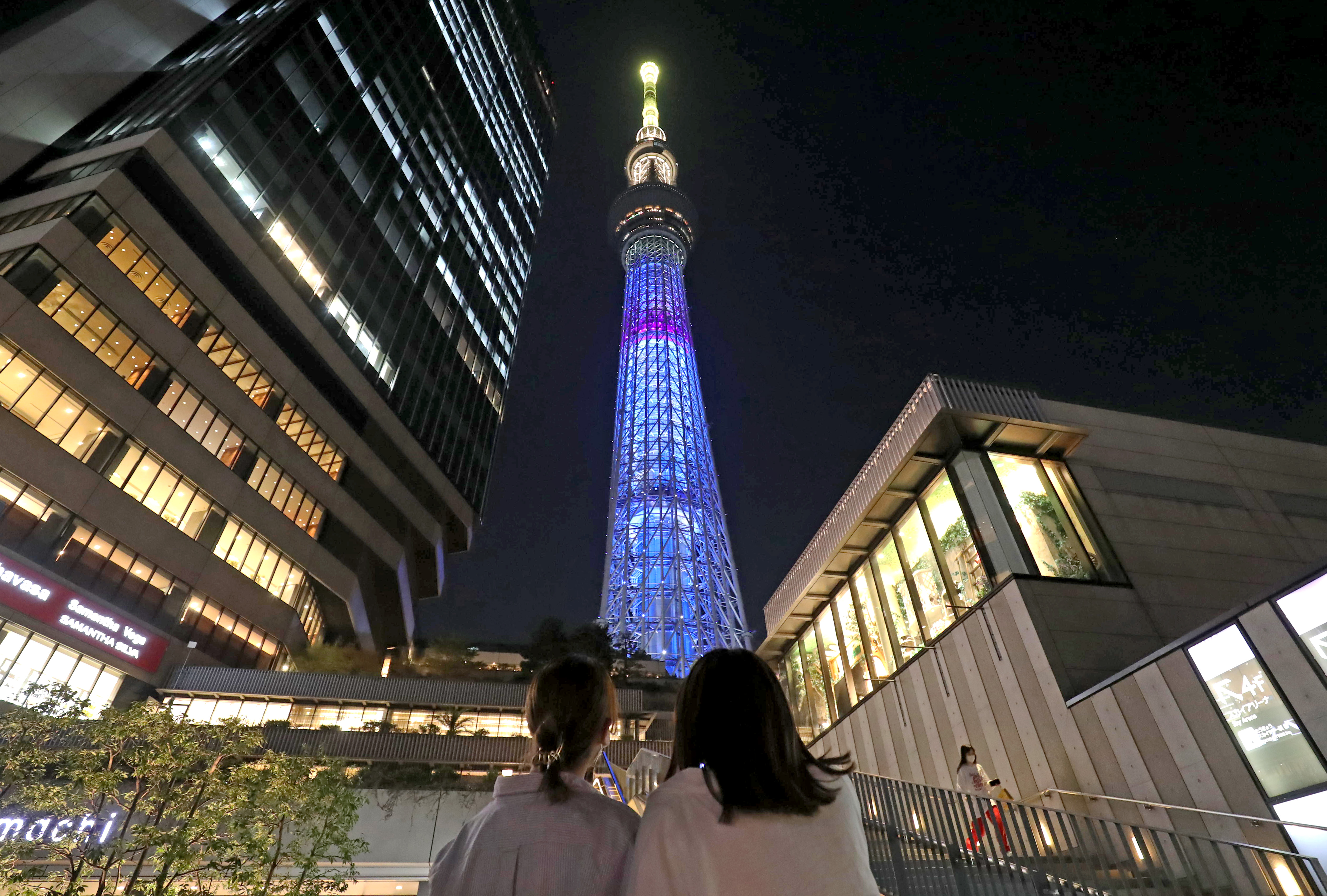 東京スカイツリー特別ライティング 女優の福原遥ら １０周年前に点灯式 産経ニュース